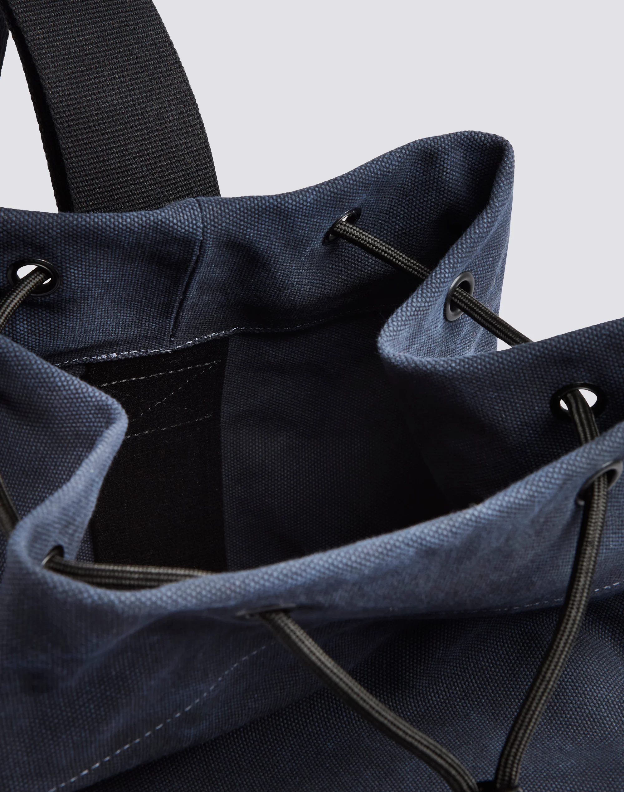 BORSA A SPALLA IN COTONE CON COLORI A CONTRASTO - Image 4