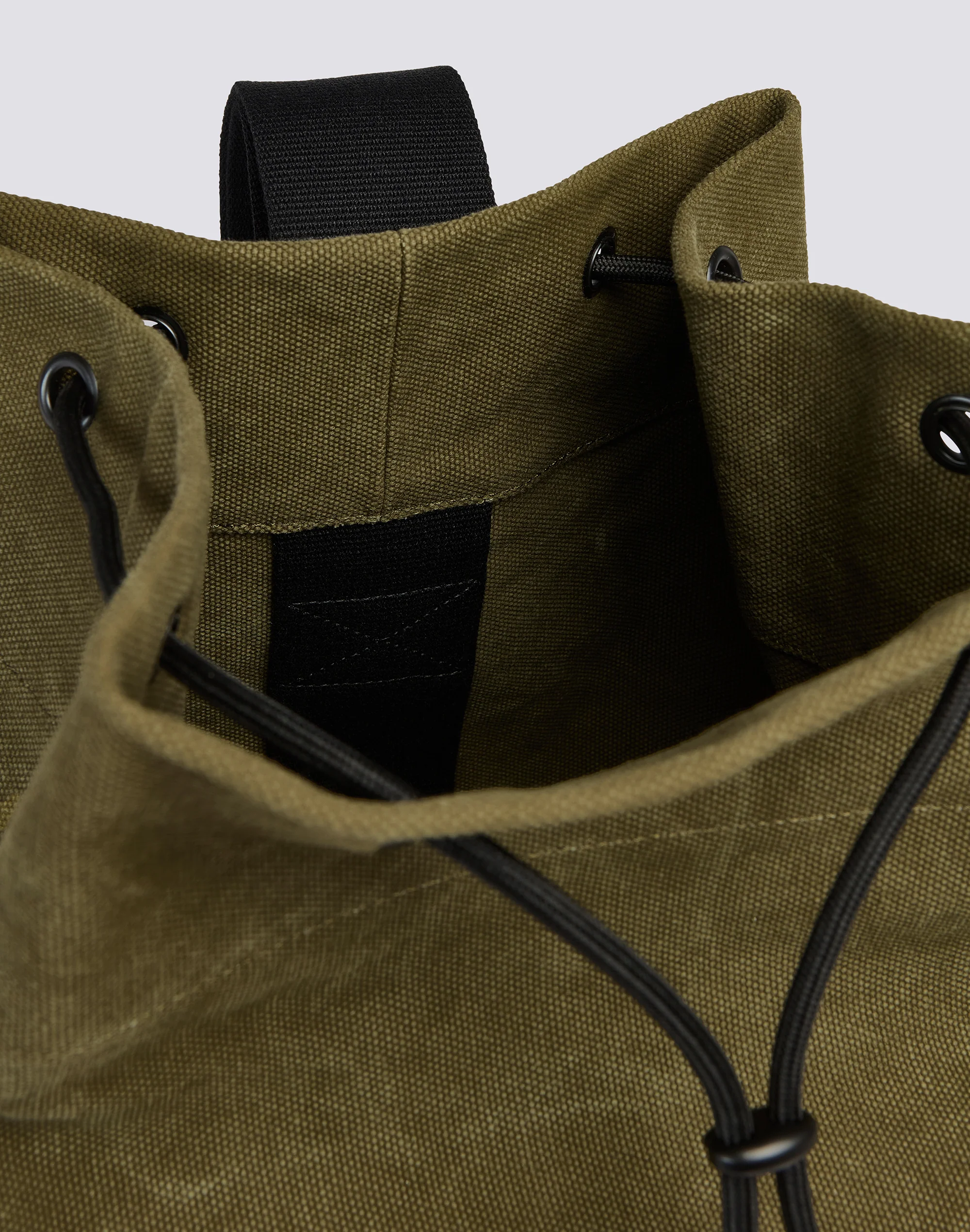 BORSA A SPALLA IN COTONE CON COLORI A CONTRASTO - Image 4