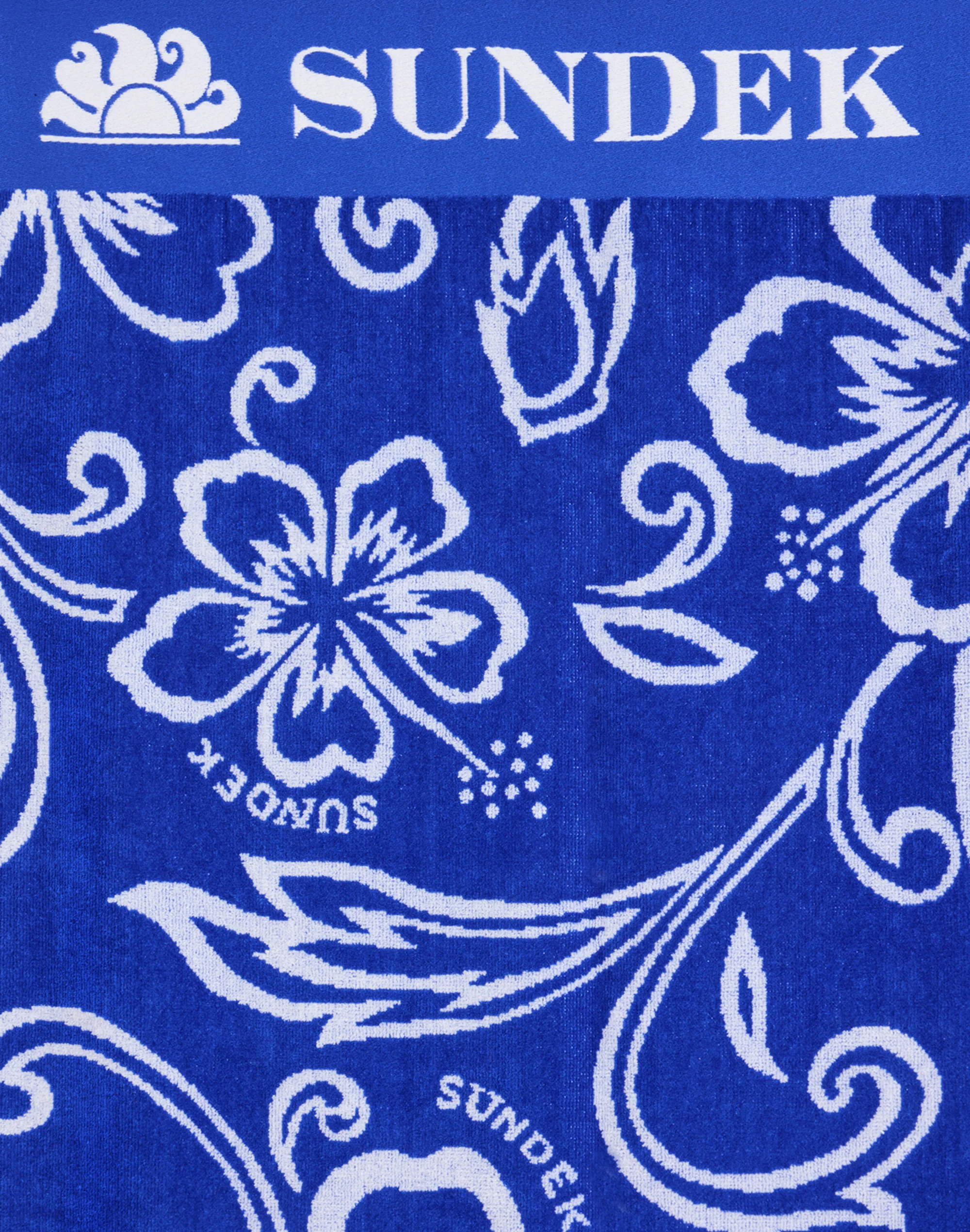 TELO IN SPUGNA JACQUARD CON FANTASIA HIBISCUS SK23 - Image 2