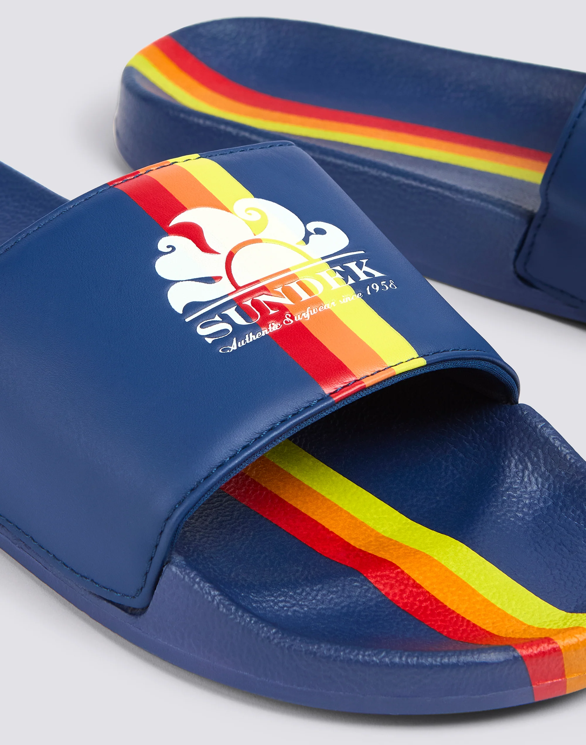 CIABATTA A FASCIA CON LOGO E DETTAGLIO ARCOBALENO - Image 2