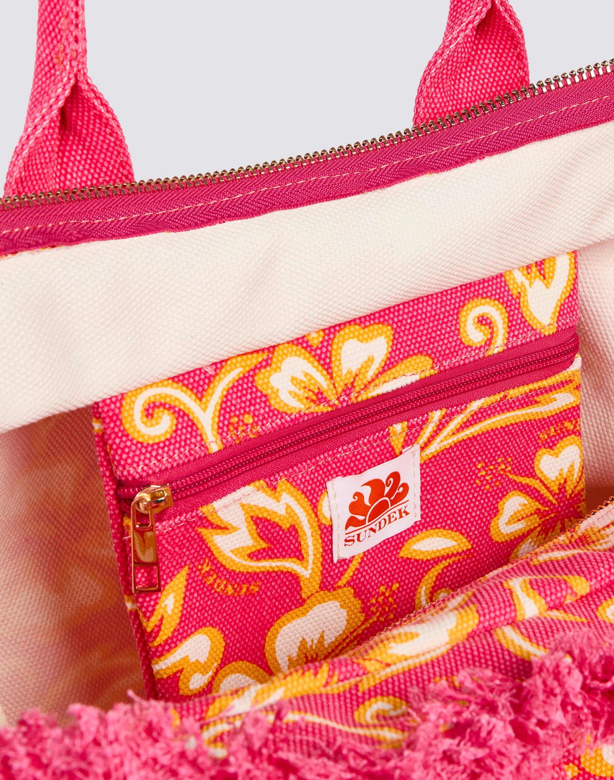 REGULAR TOTE BAG EFFETTO STONE WASHED CON STAMPA SK23 - Image 4