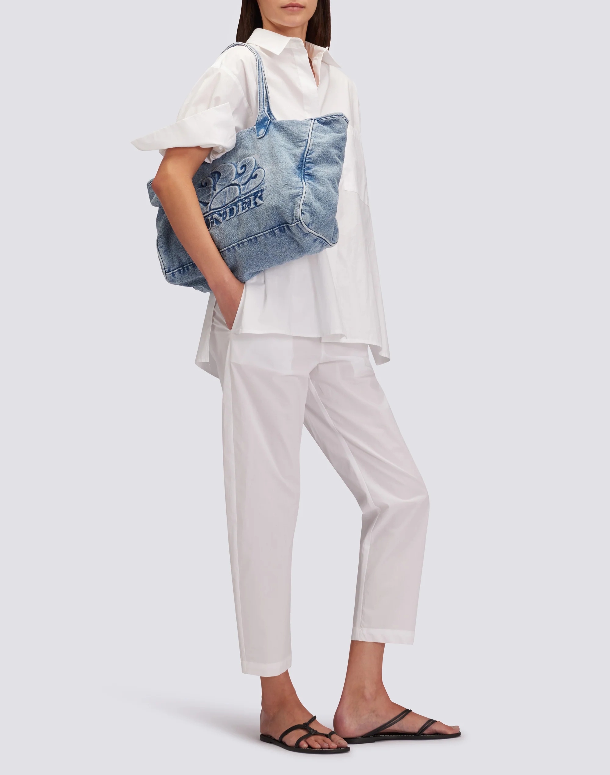 ROBERTS - TOTE BAG REGULAR IN TINTO CAPO - Image 5
