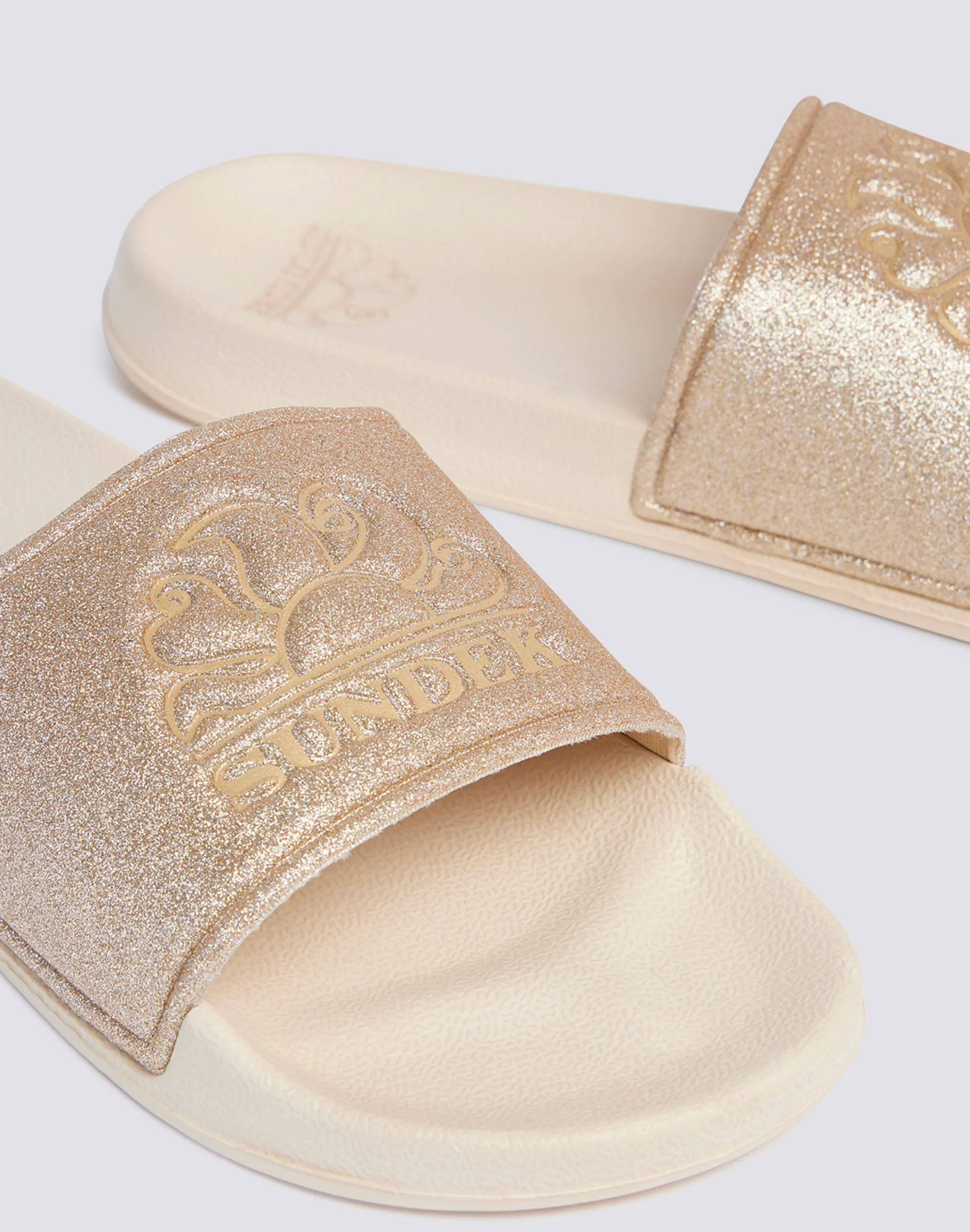 HANALEI - CIABATTA A FASCIA CON EFFETTO GLITTER - Image 2