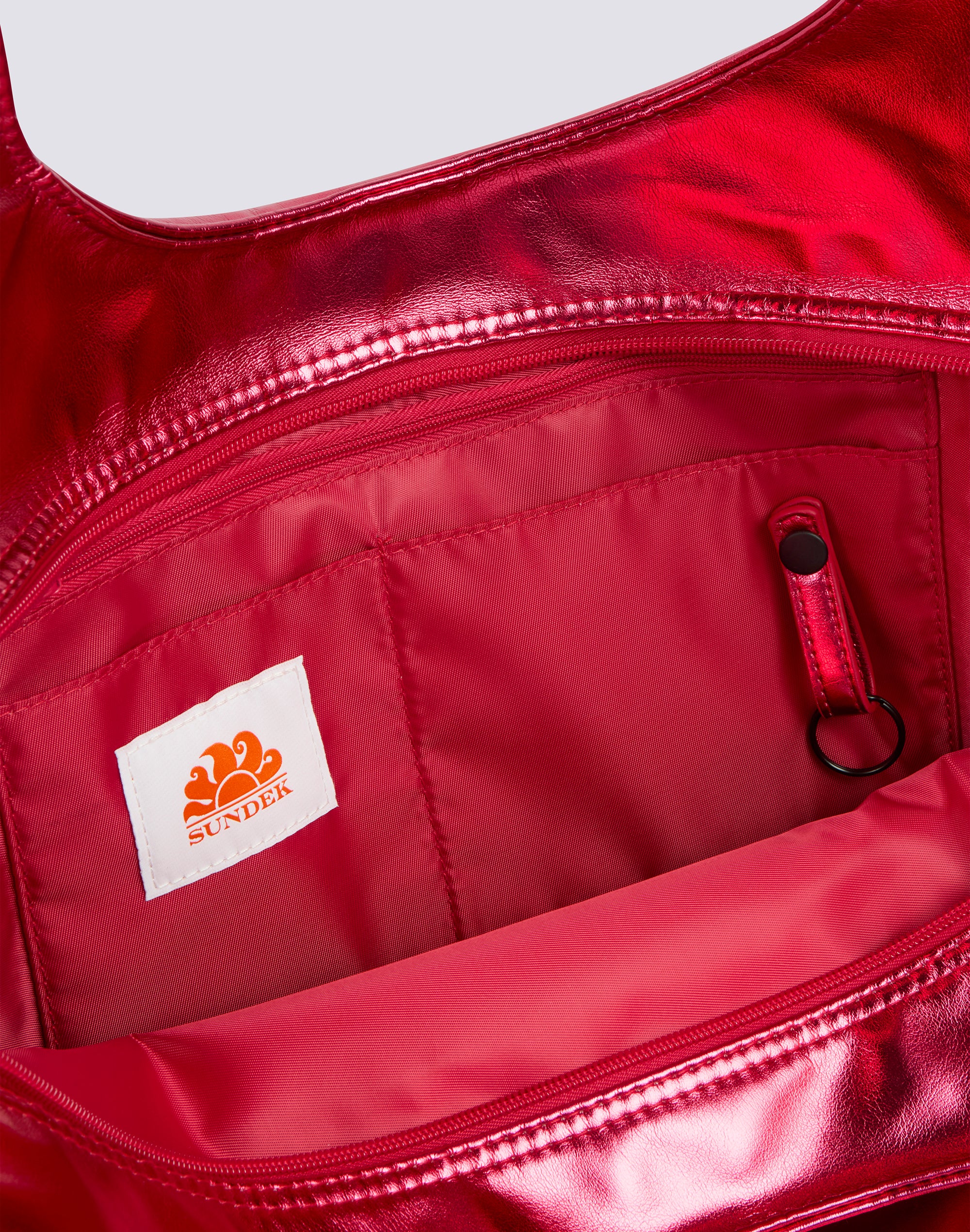 BORSA SHOPPER LAMINATA CON LOGO - Image 4