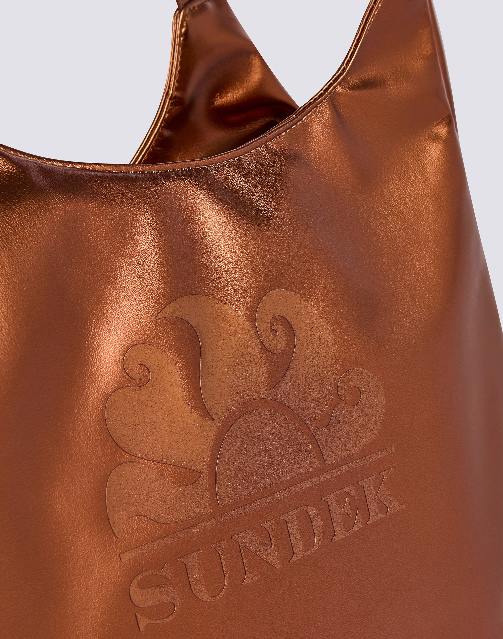 BORSA SHOPPER LAMINATA CON LOGO - Image 3