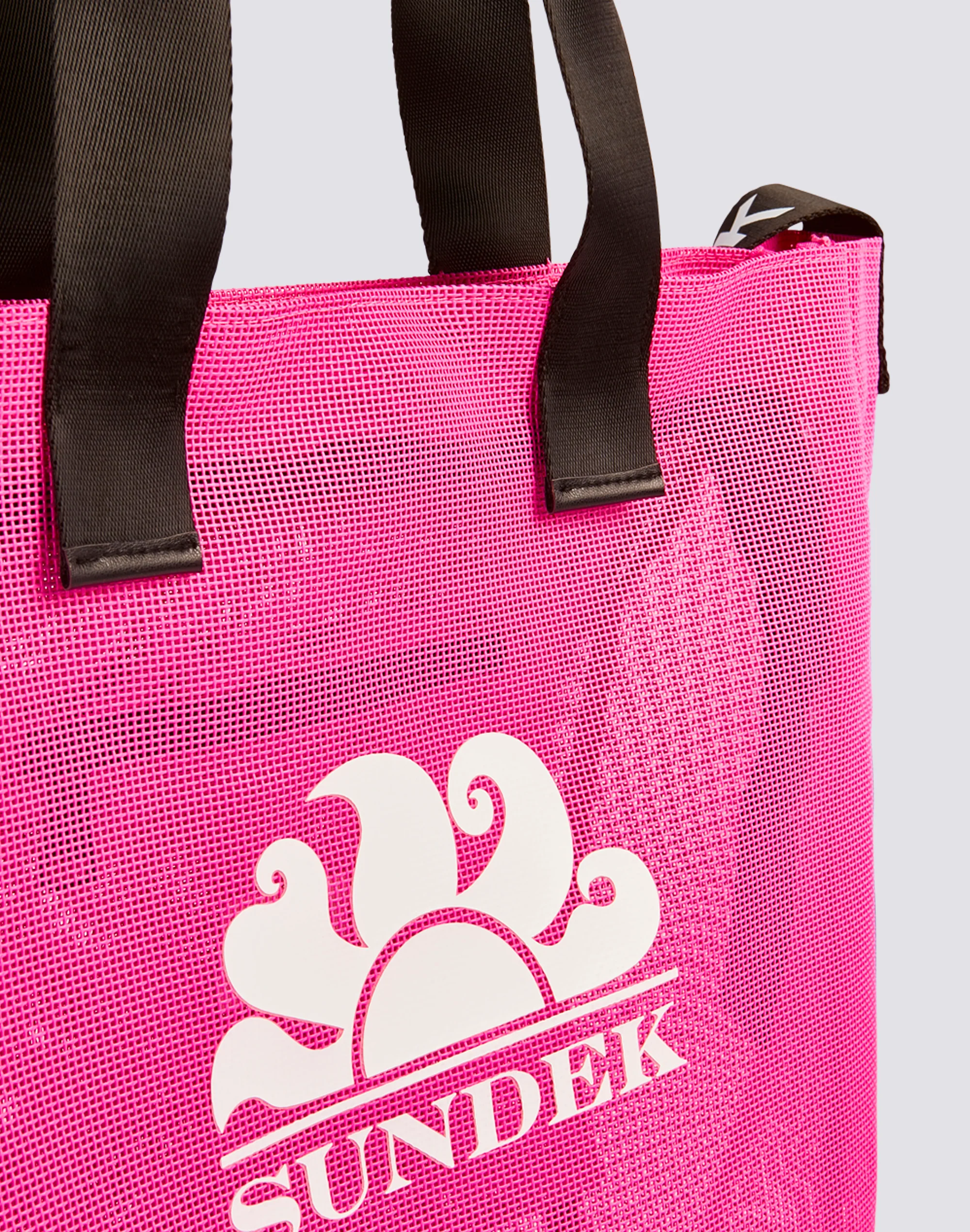 BORSA DA SPIAGGIA IN MESH CON LOGO - Image 3