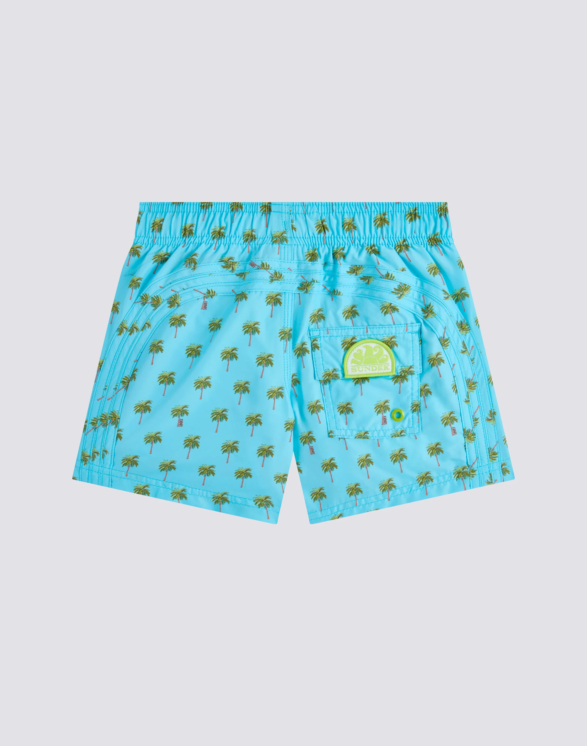 COSTUME DA BAGNO BAMBINO CORTO VITA ELASTICATA REPREVE® CON STAMPA LITTLE PALM