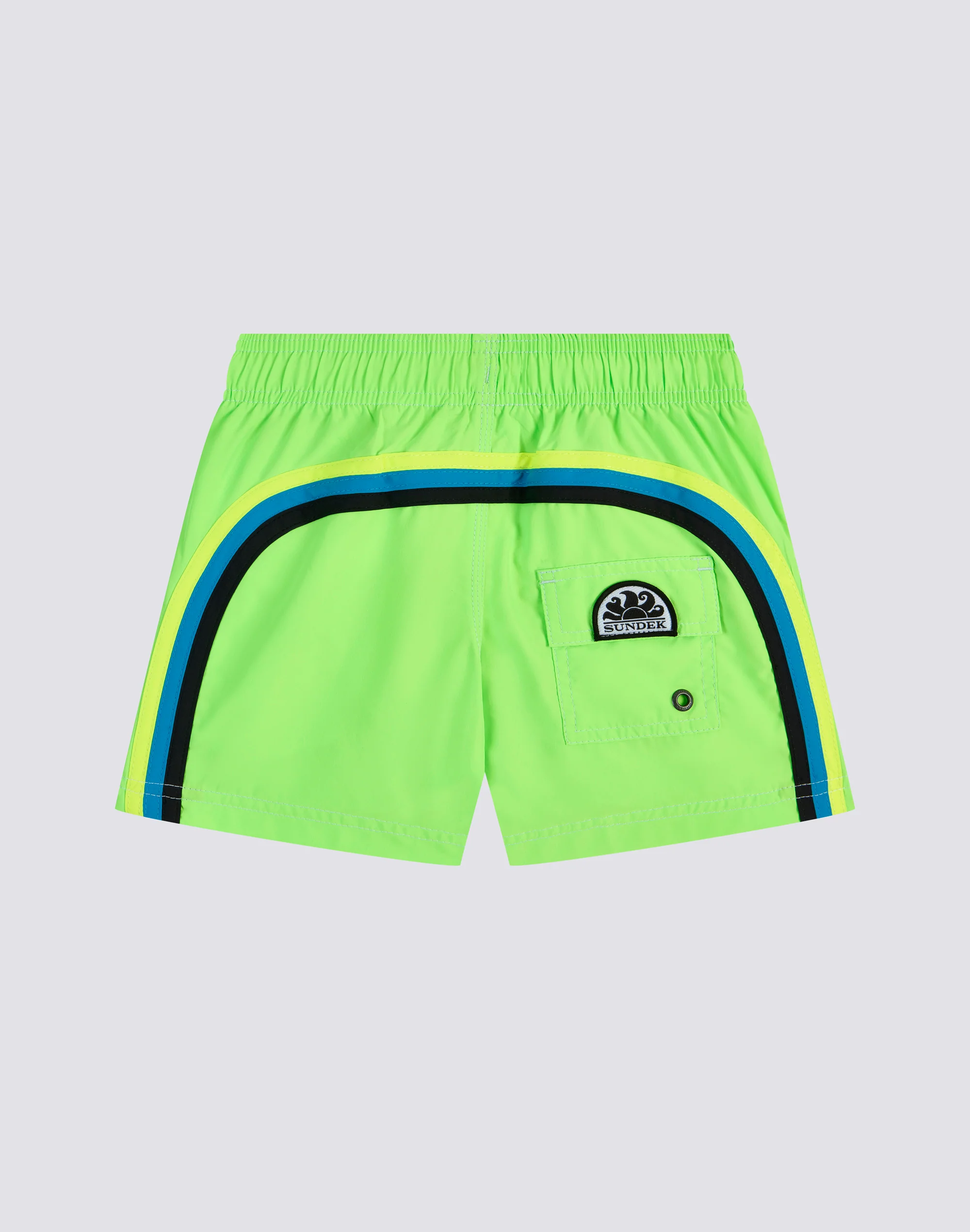 COSTUME DA BAGNO BAMBINO CORTO VITA ELASTICATA POLIESTERE RICICLATO REPREVE® FLUO