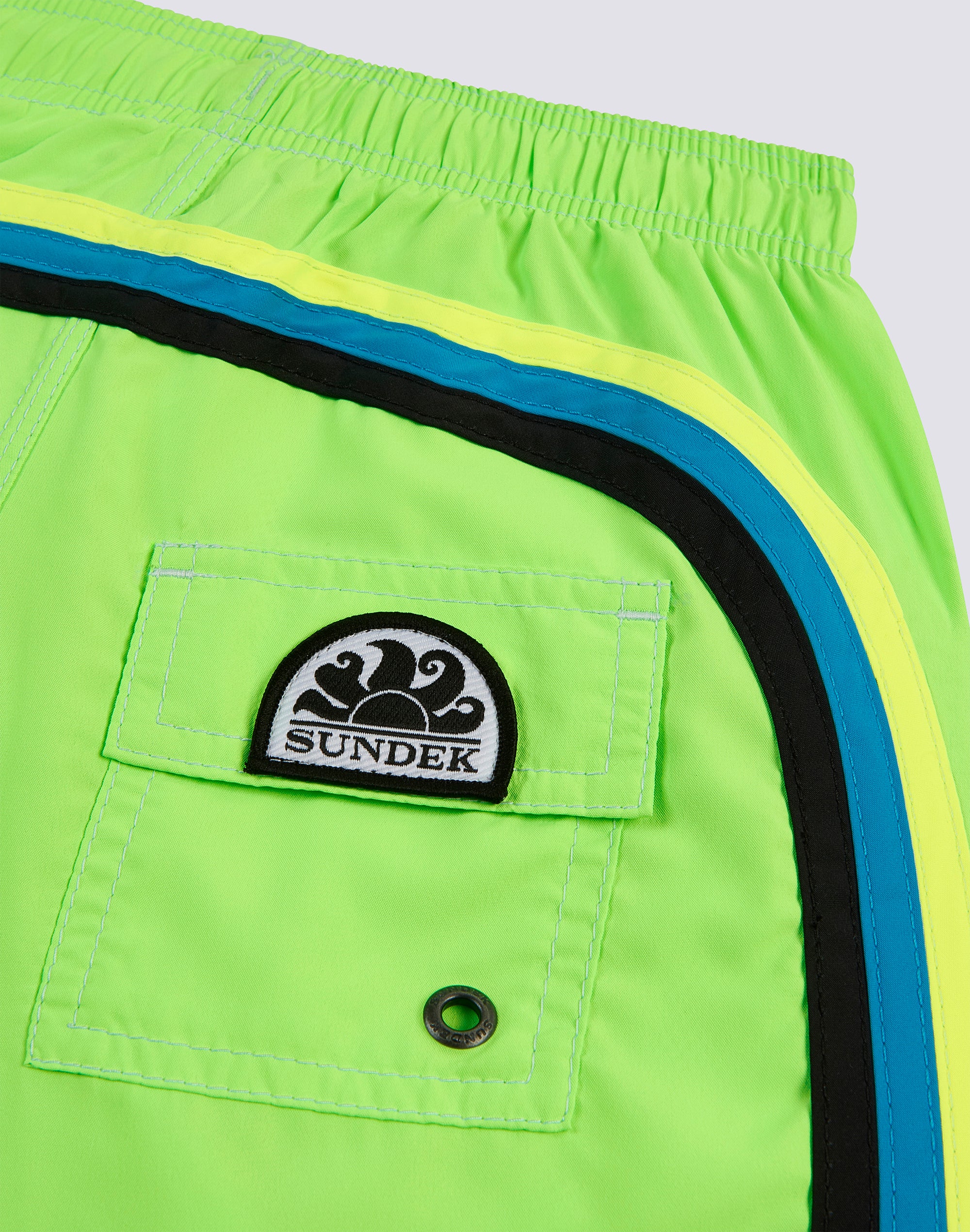 COSTUME DA BAGNO BAMBINO CORTO VITA ELASTICATA POLIESTERE RICICLATO REPREVE® FLUO - Image 3
