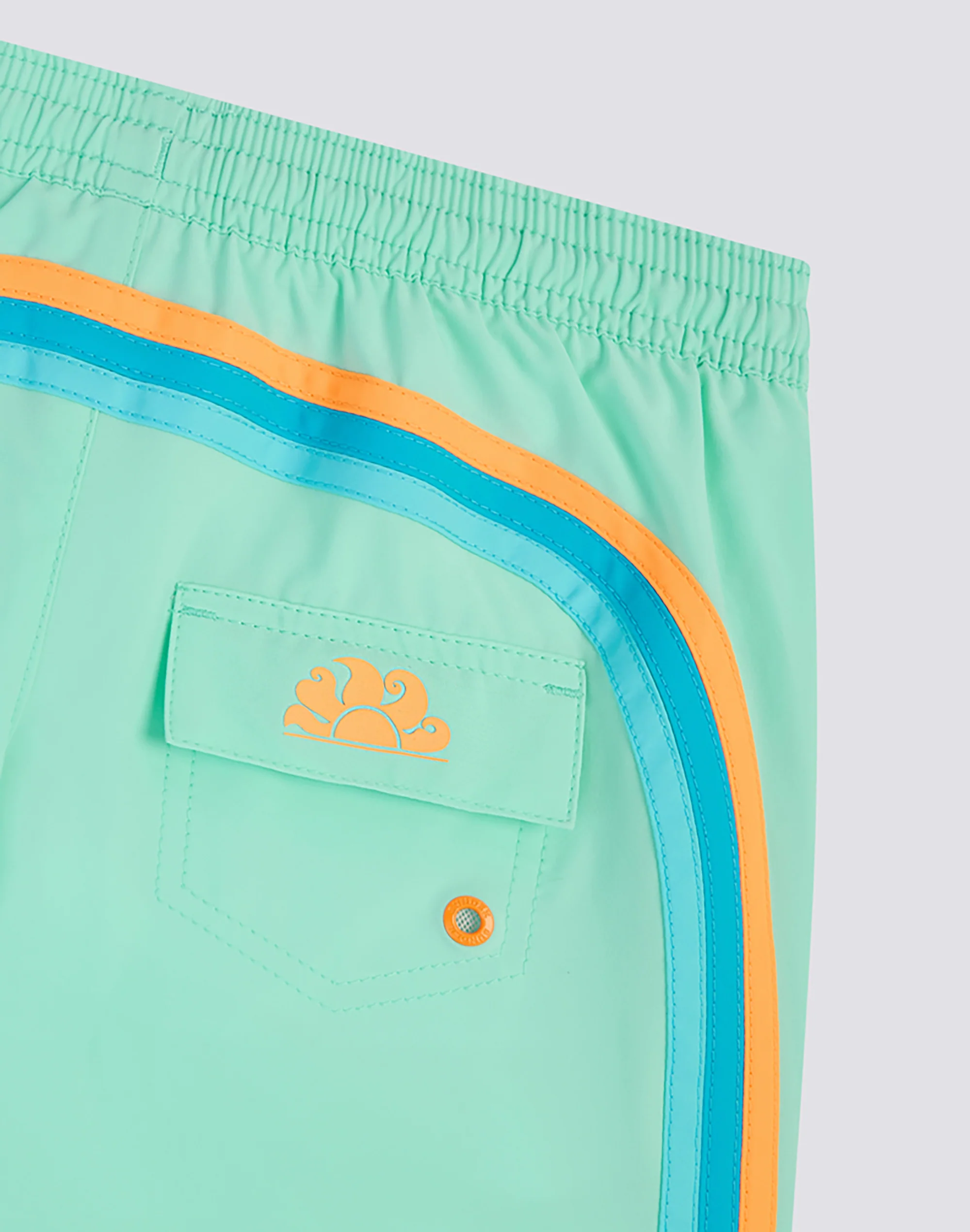 COSTUME DA BAGNO BAMBINO CORTO VITA ELASTICATA IN TESSUTO STRETCH - Image 3