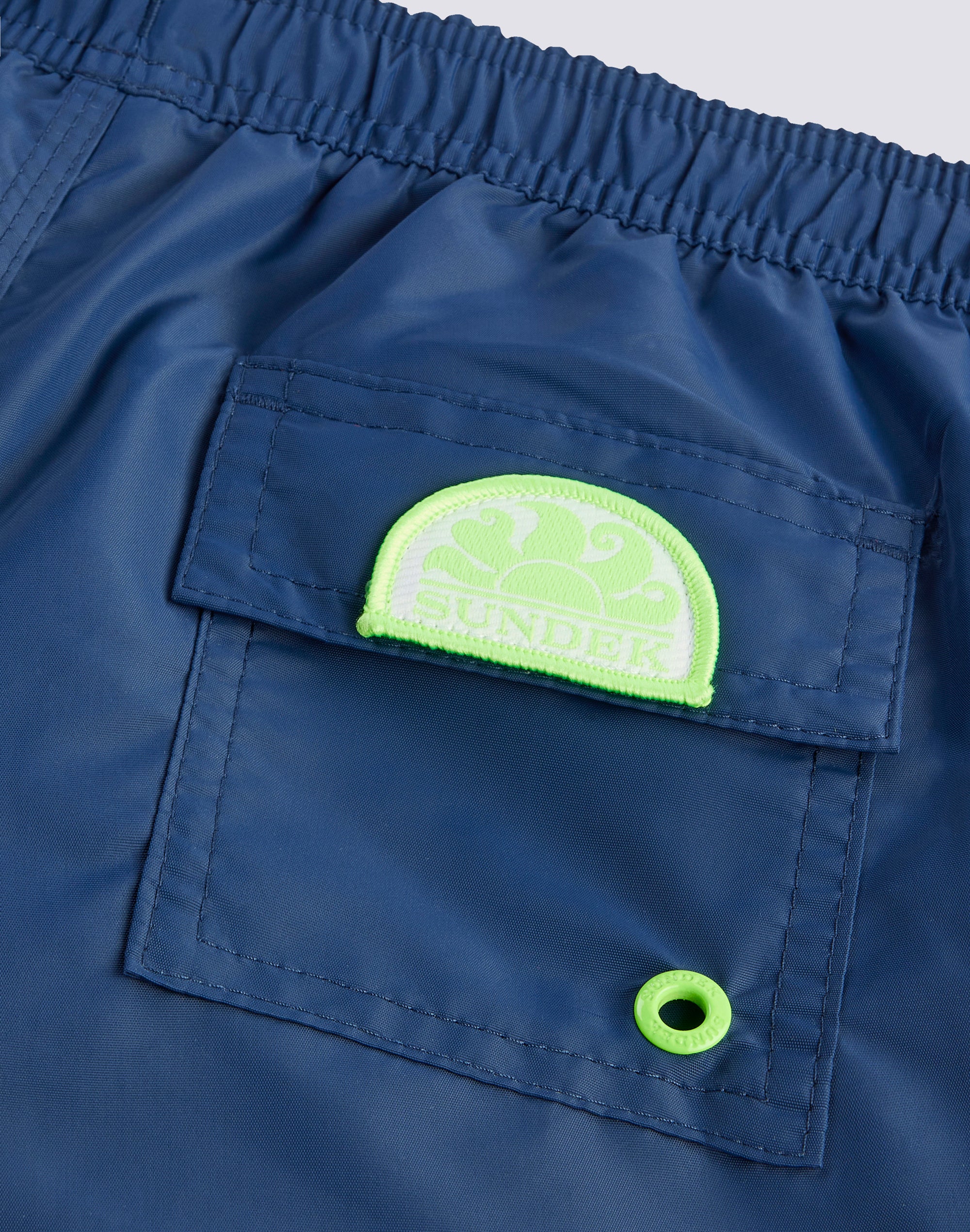 COSTUME DA BAGNO BAMBINO CORTO VITA ELASTICATA ICONIC TAFFETA CON PIPING - Image 3