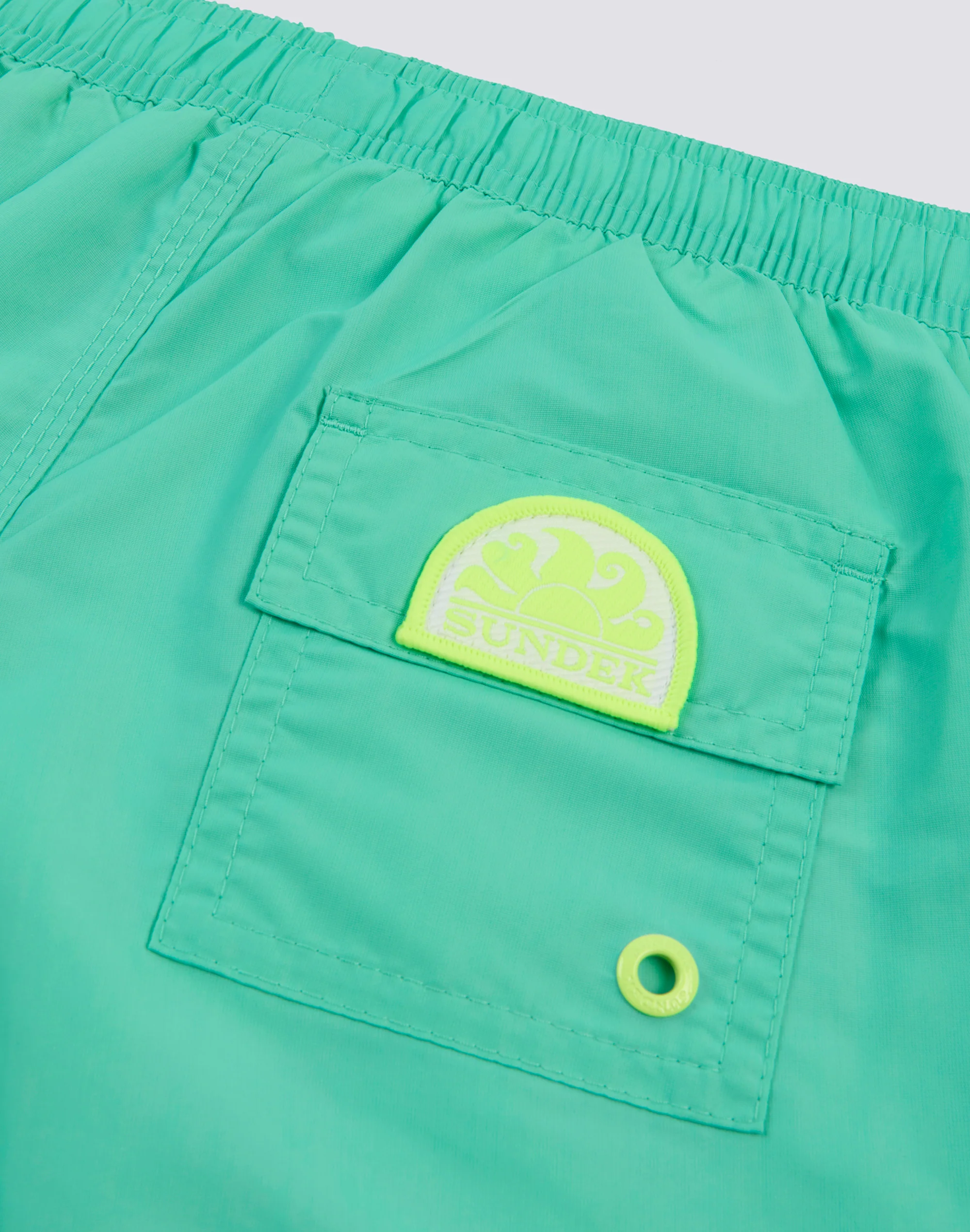 COSTUME DA BAGNO BAMBINO CORTO VITA ELASTICATA ICONIC TAFFETA CON PIPING - Image 3