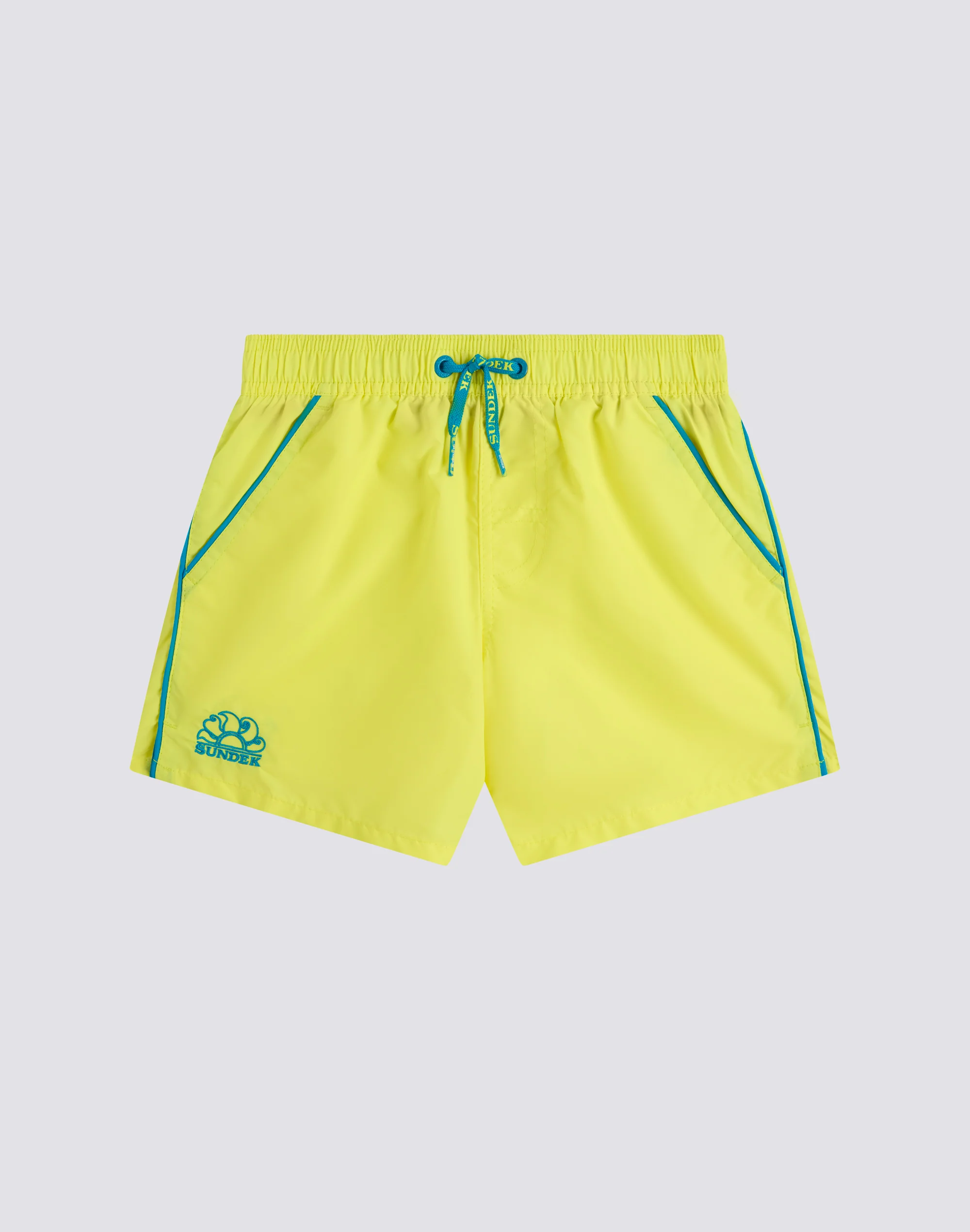 COSTUME DA BAGNO BAMBINO CORTO VITA ELASTICATA ICONIC TAFFETA CON PIPING
