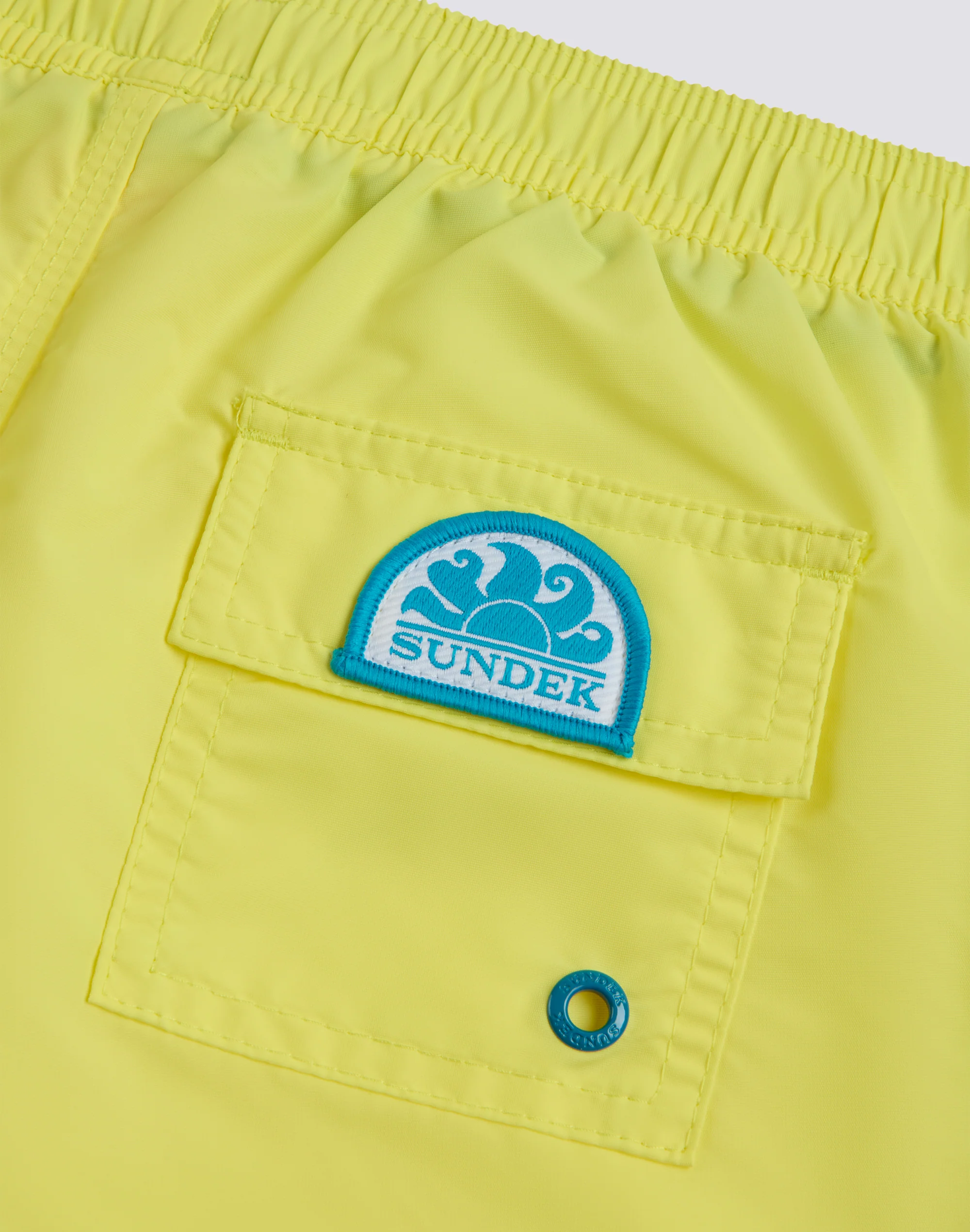 COSTUME DA BAGNO BAMBINO CORTO VITA ELASTICATA ICONIC TAFFETA CON PIPING - Image 3