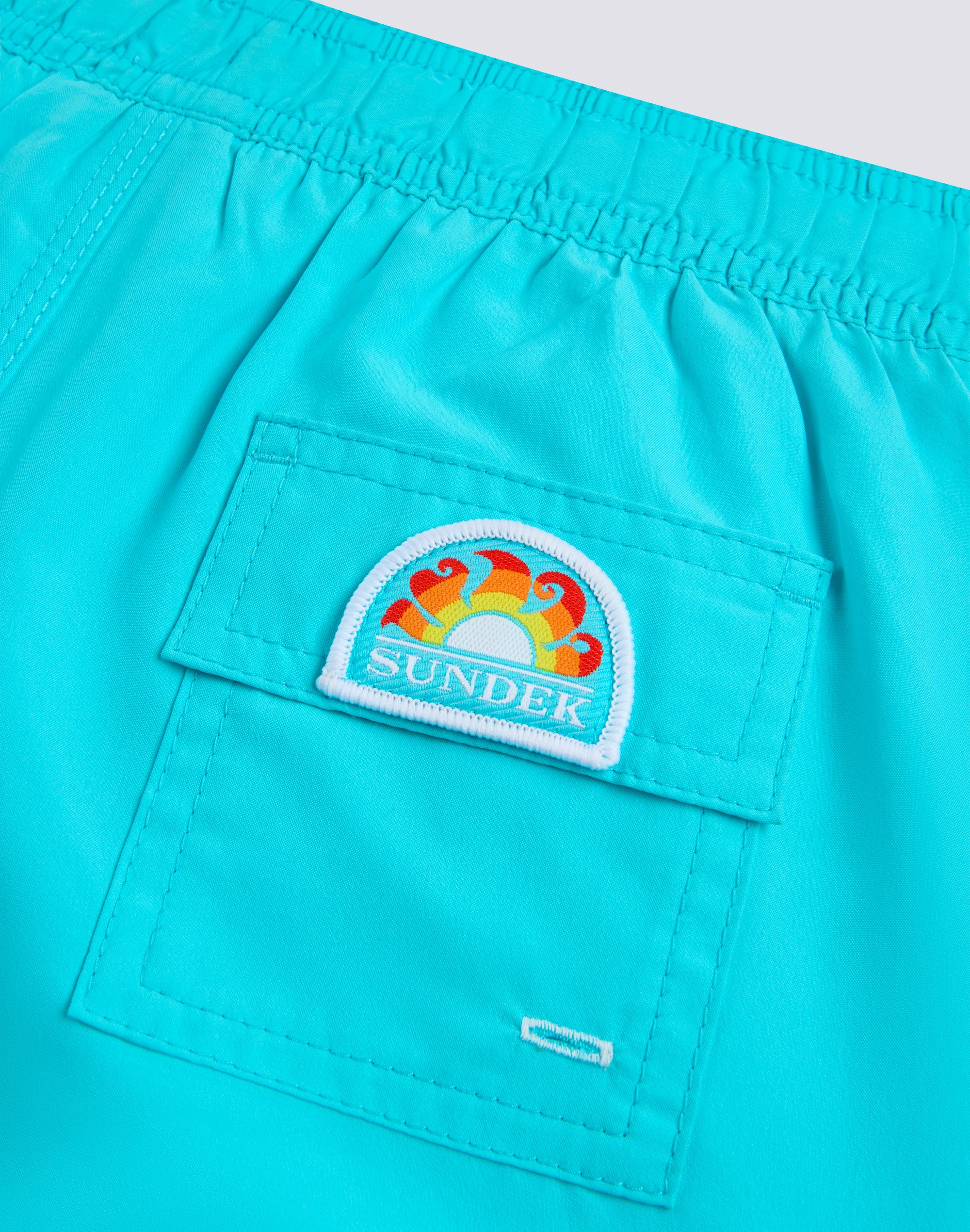 COSTUME DA BAGNO BAMBINO IN POLIESTERE RICICLATO REPREVE® CON DETTAGLI TRICOLORE - Image 3
