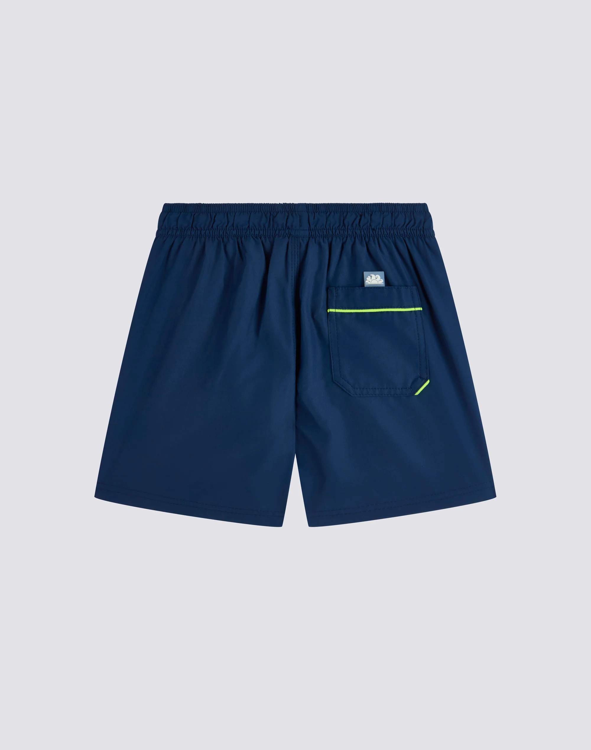 COSTUME DA BAGNO BAMBINO LUNGO IN POLIESTERE RICICLATO REPREVE® CON SCRITTA LATERALE - Image 2