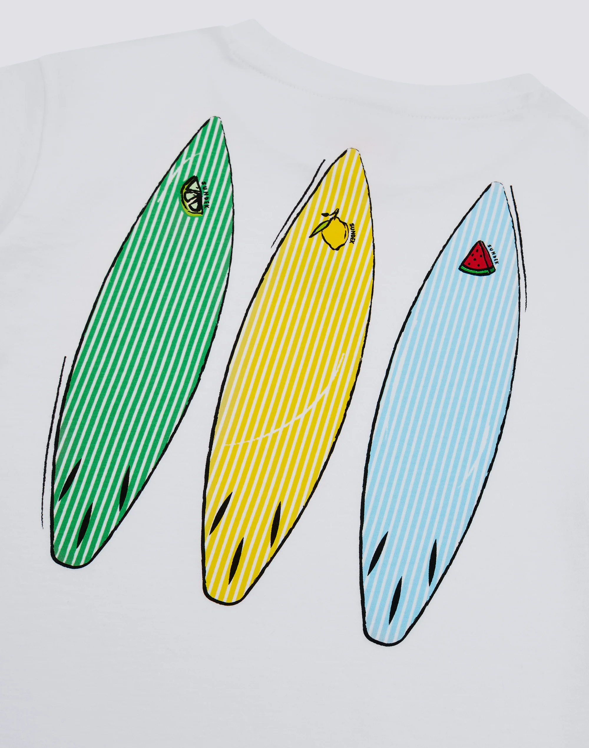 T-SHIRT BAMBINO A MANICA CORTA STAMPA JUICY STRIPES SURFBOARD - Image 3