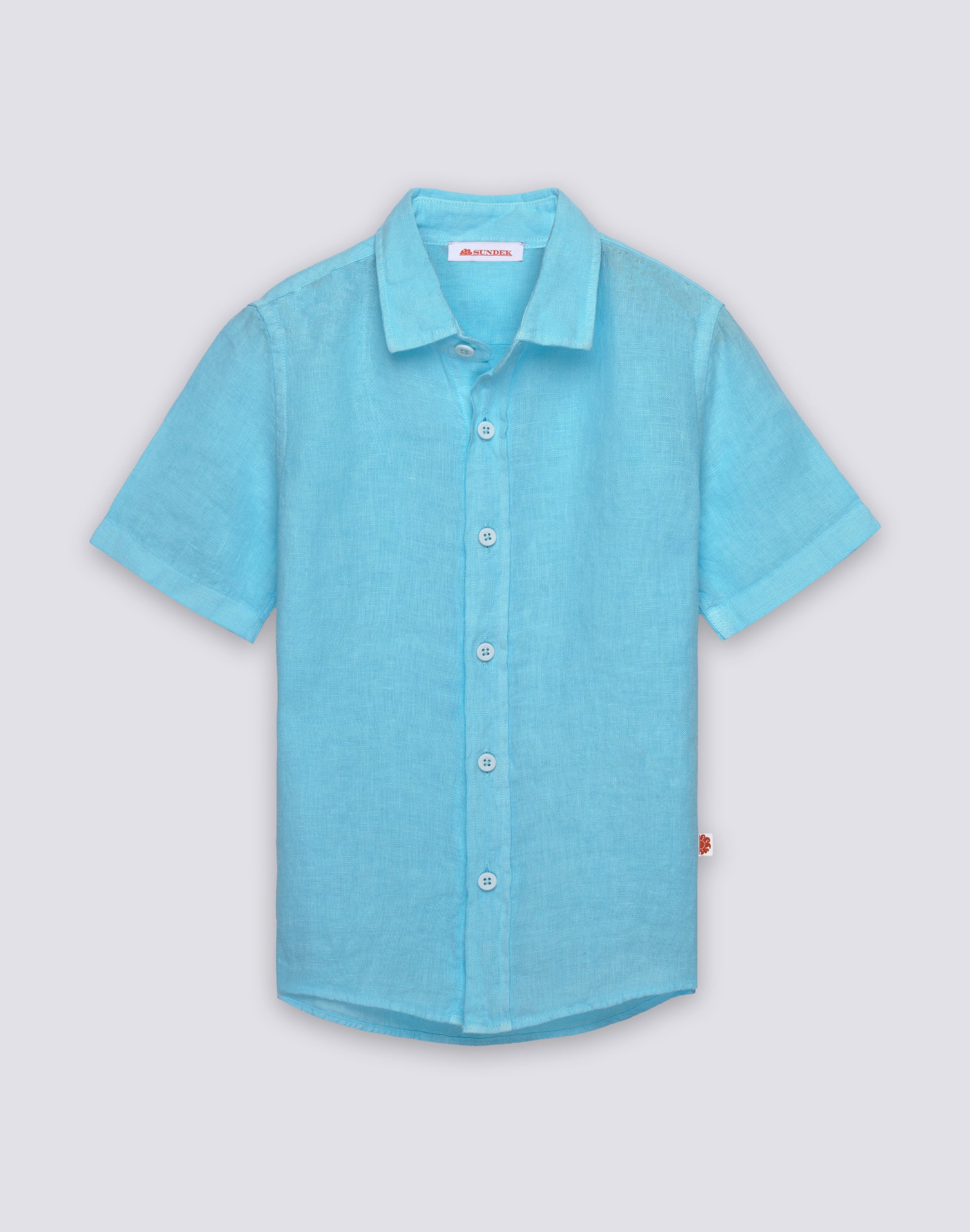 CAMICIA IN LINO DA BAMBINO A MANICA CORTA
