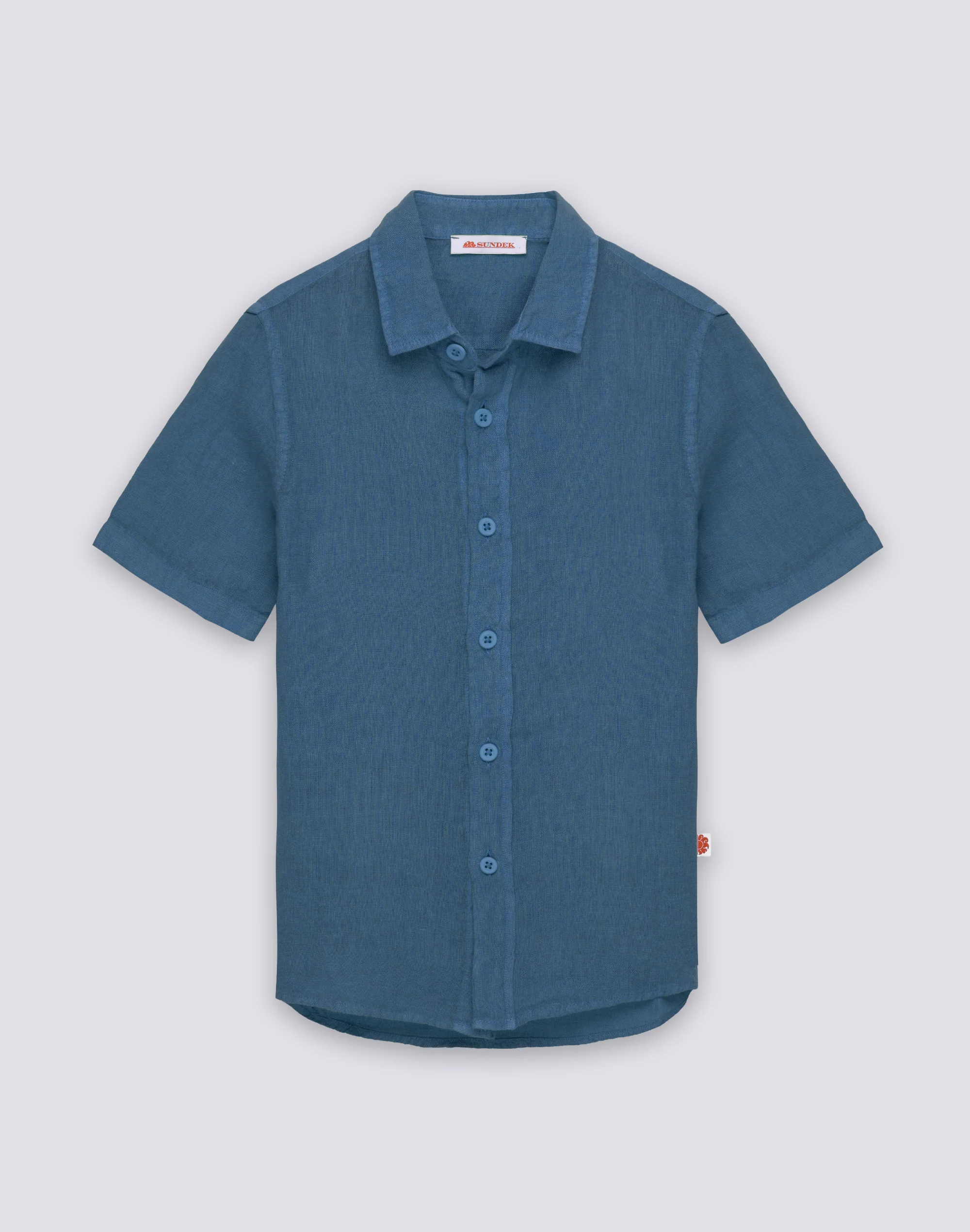 CAMICIA IN LINO DA BAMBINO A MANICA CORTA
