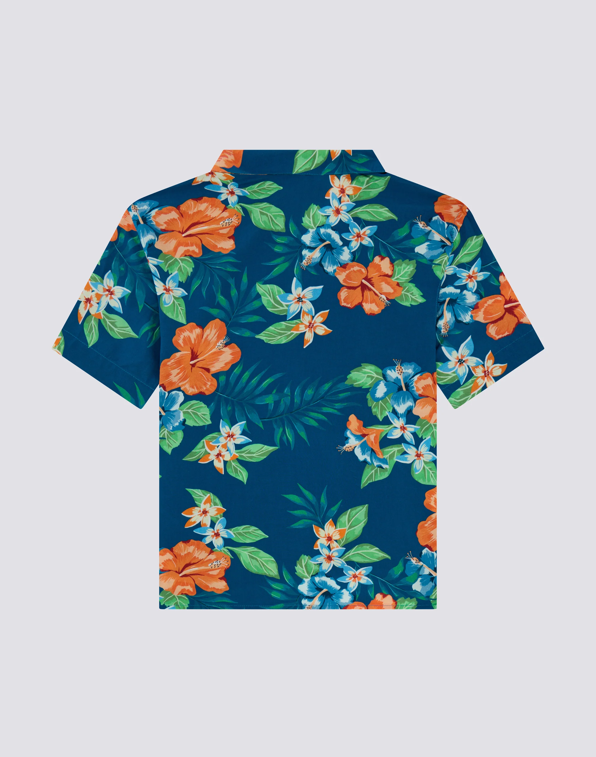 CAMICIA DA BAMBINO MODELLO BOWLING CON STAMPA FLOREALE - Image 2