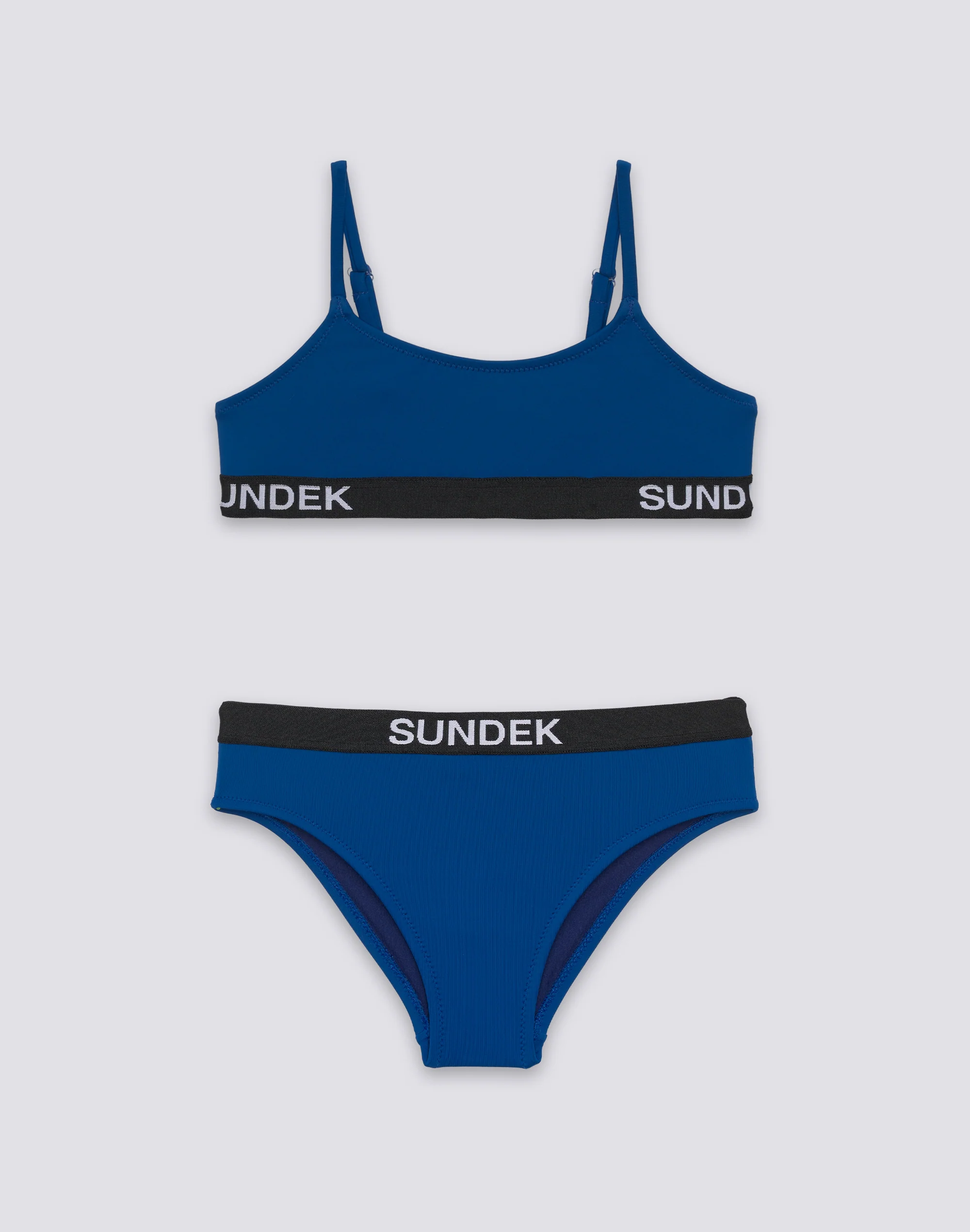 BIKINI BAMBINA CON TOP A FASCIA CON E SLIP FISSO