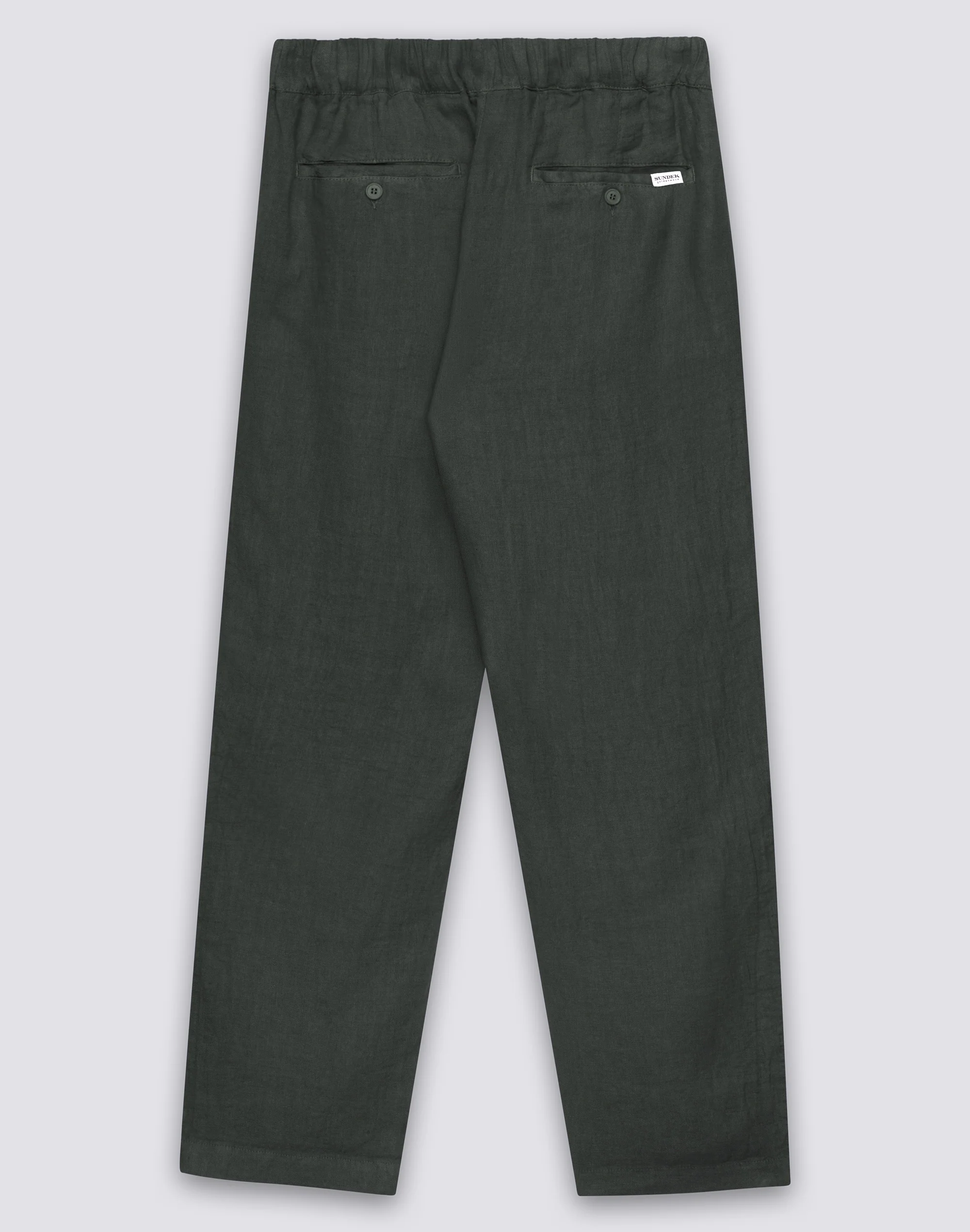 PANTALONI UOMO A VITA ELASTICATA IN LINO - Image 2