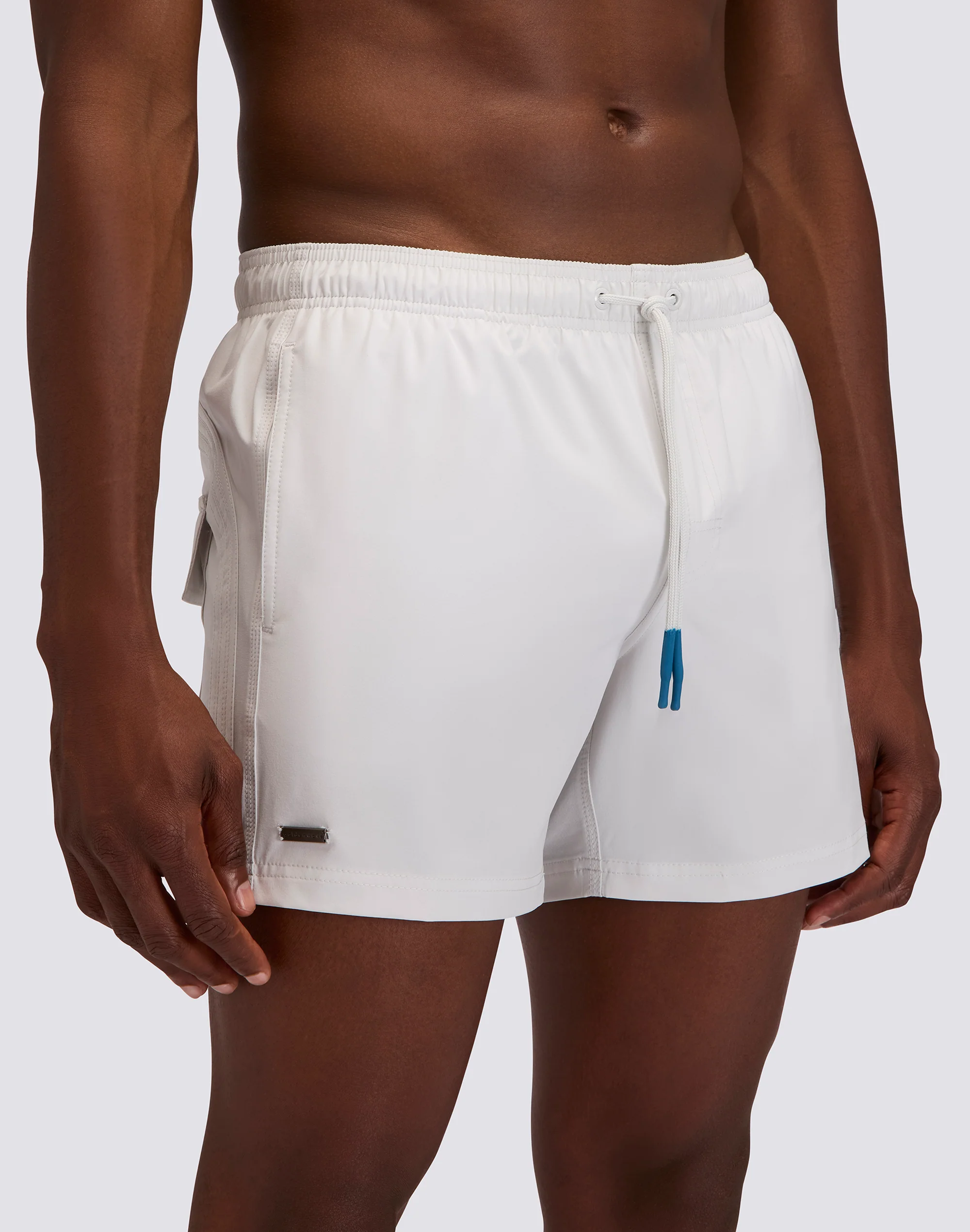 COSTUME DA BAGNO UOMO CORTO VITA ELASTICATA GOLDENWAVE TINTA UNITA 4WAY STRETCH - Image 3