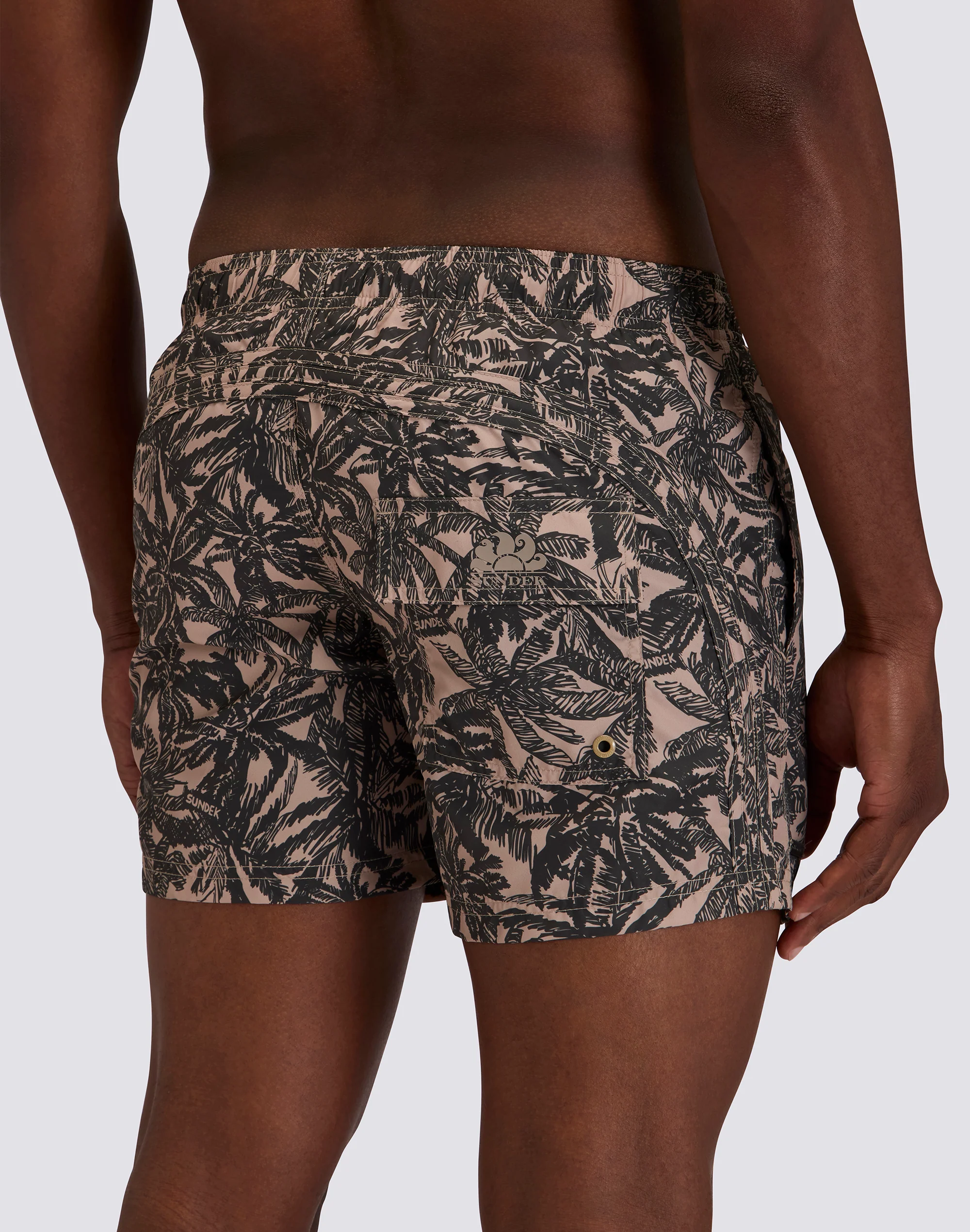 COSTUME DA BAGNO UOMO CORTO GOLDENWAVE STAMPA CAMO PALM - Image 4