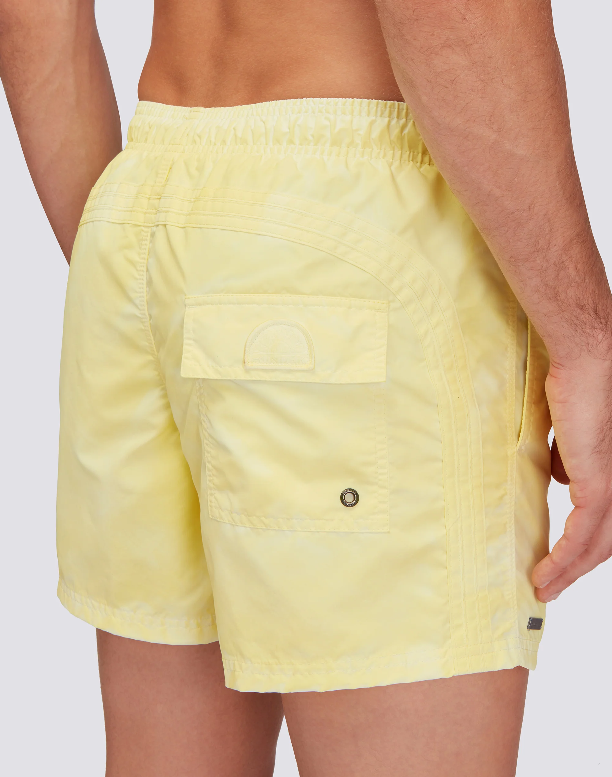 COSTUME DA BAGNO CORTO VITA ELASTICATA ICONIC TAFFETA  GOLDENWAVE TINTA UNITA - Image 3