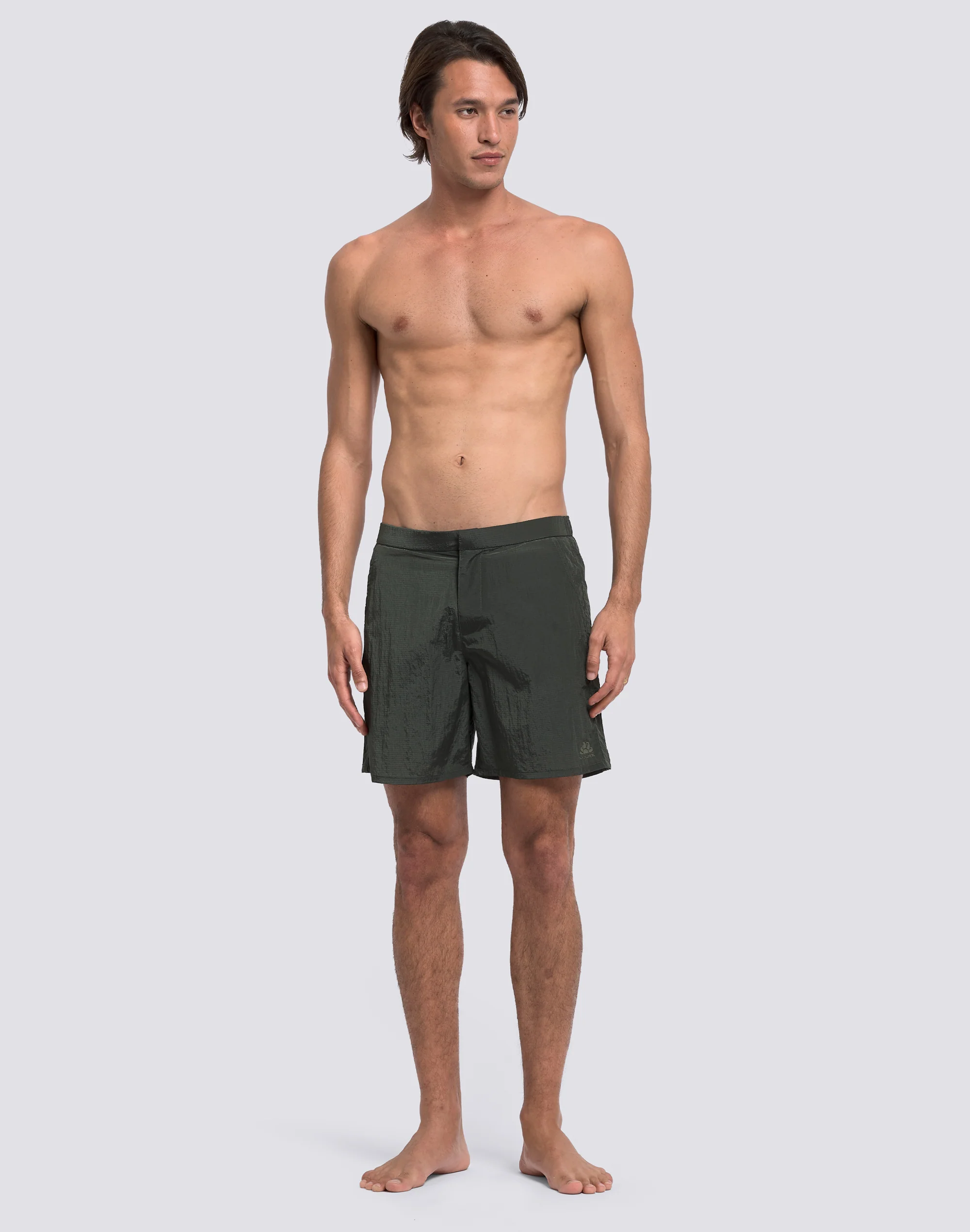 COSTUME DA BAGNO UOMO LUNGO GOLDENWAVE CON VITA SEMI ELASTICATA IN NYLON RIPSTOP - Image 3