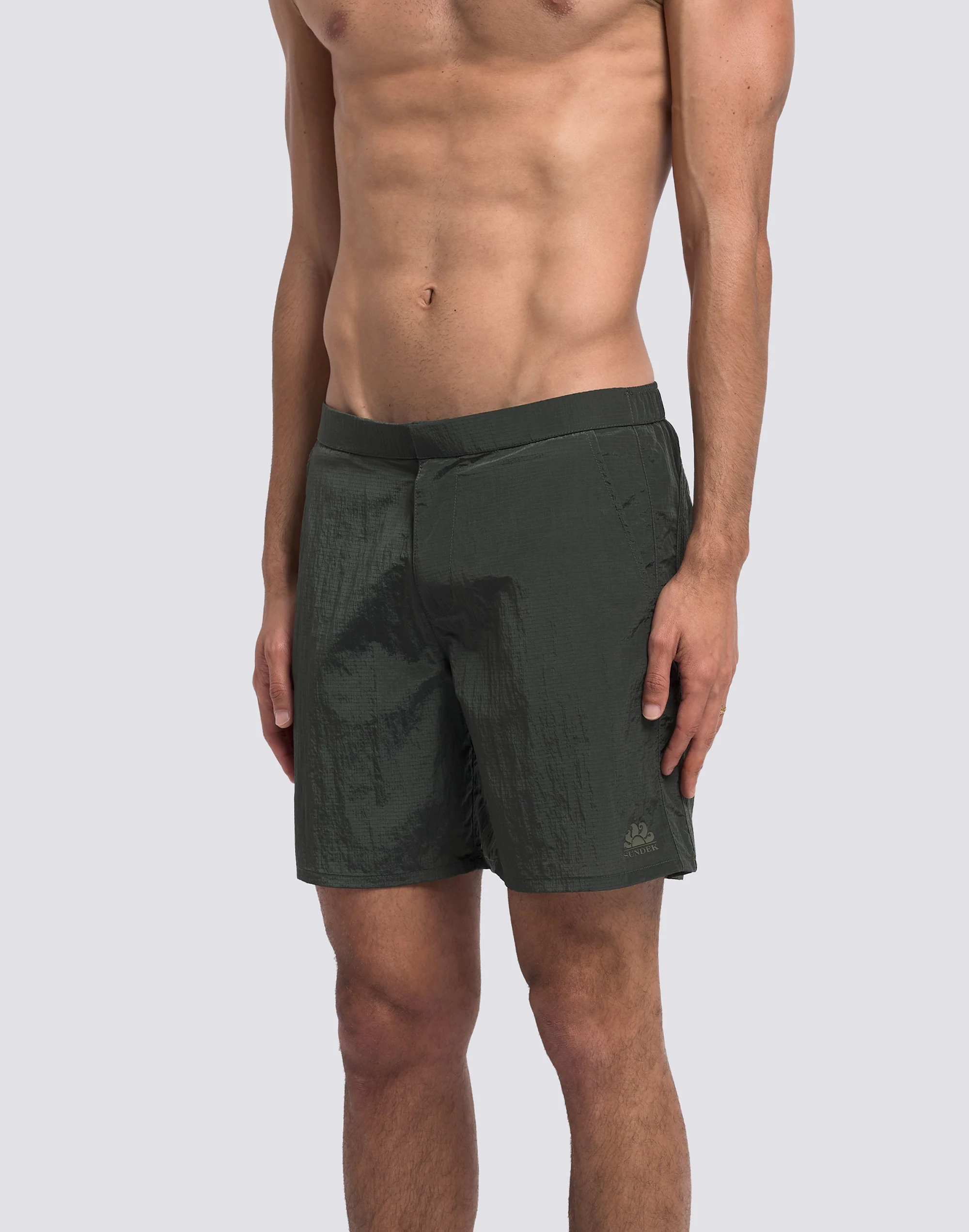 COSTUME DA BAGNO UOMO LUNGO GOLDENWAVE CON VITA SEMI ELASTICATA IN NYLON RIPSTOP - Image 4