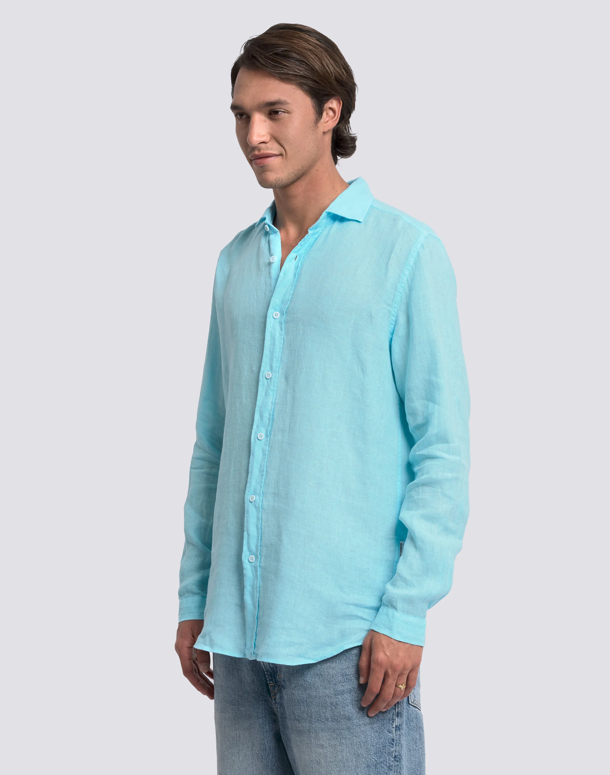 CAMICIA DA UOMO IN LINO TINTO CAPO - Image 4