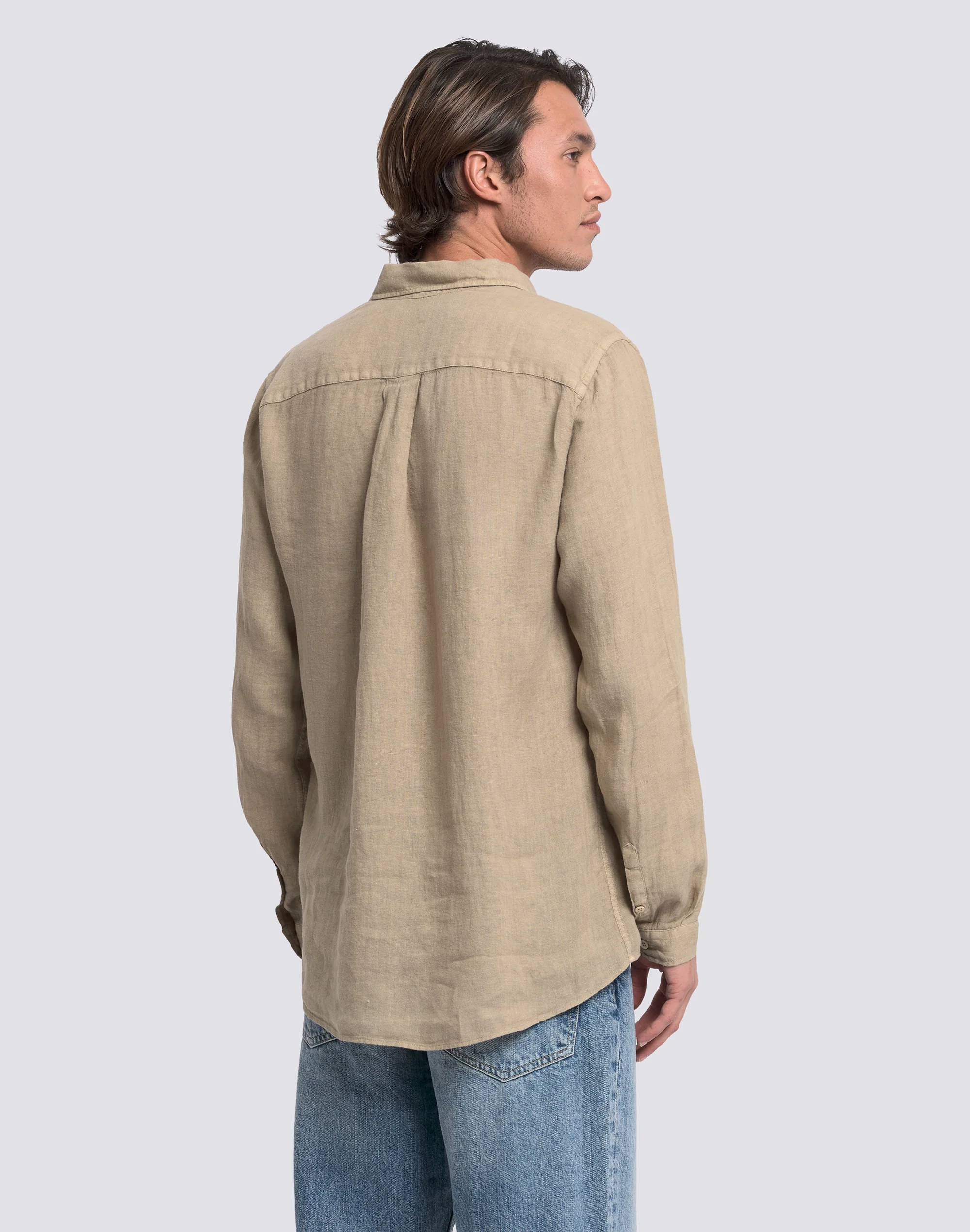 CAMICIA DA UOMO IN LINO TINTO CAPO - Image 5