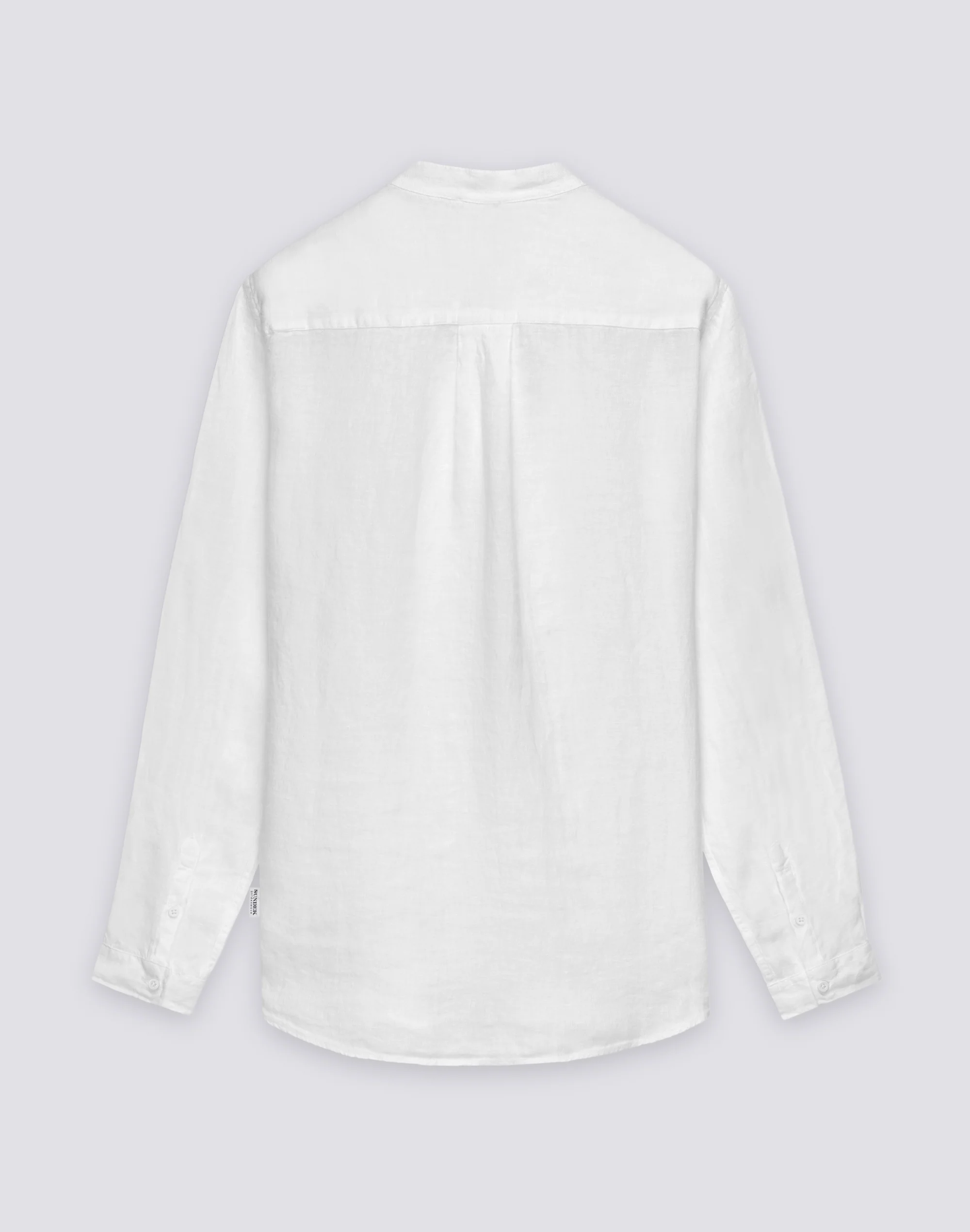 CAMICIA DA UOMO ALLA COREANA IN LINO TINTO CAPO - Image 2