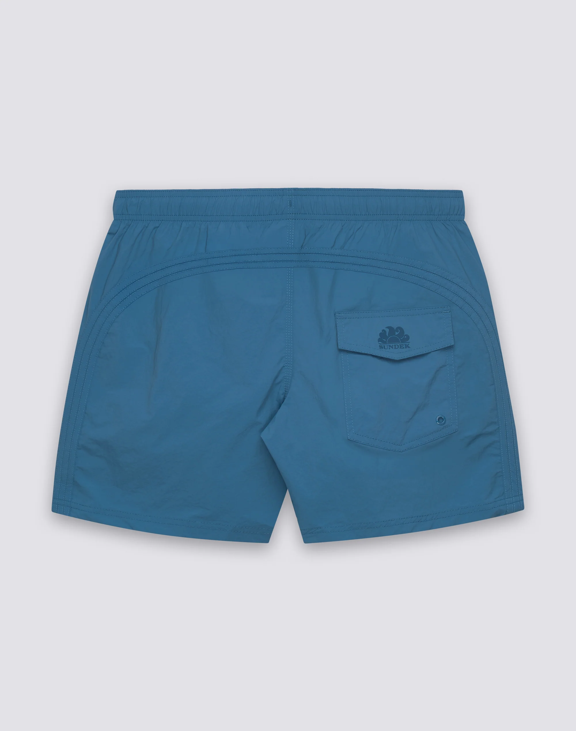 COSTUME DA BAGNO UOMO CORTO VITA ELASTICATA GOLDENWAVE TINTA UNITA NYLON TASLAN COTTON TOUCH
