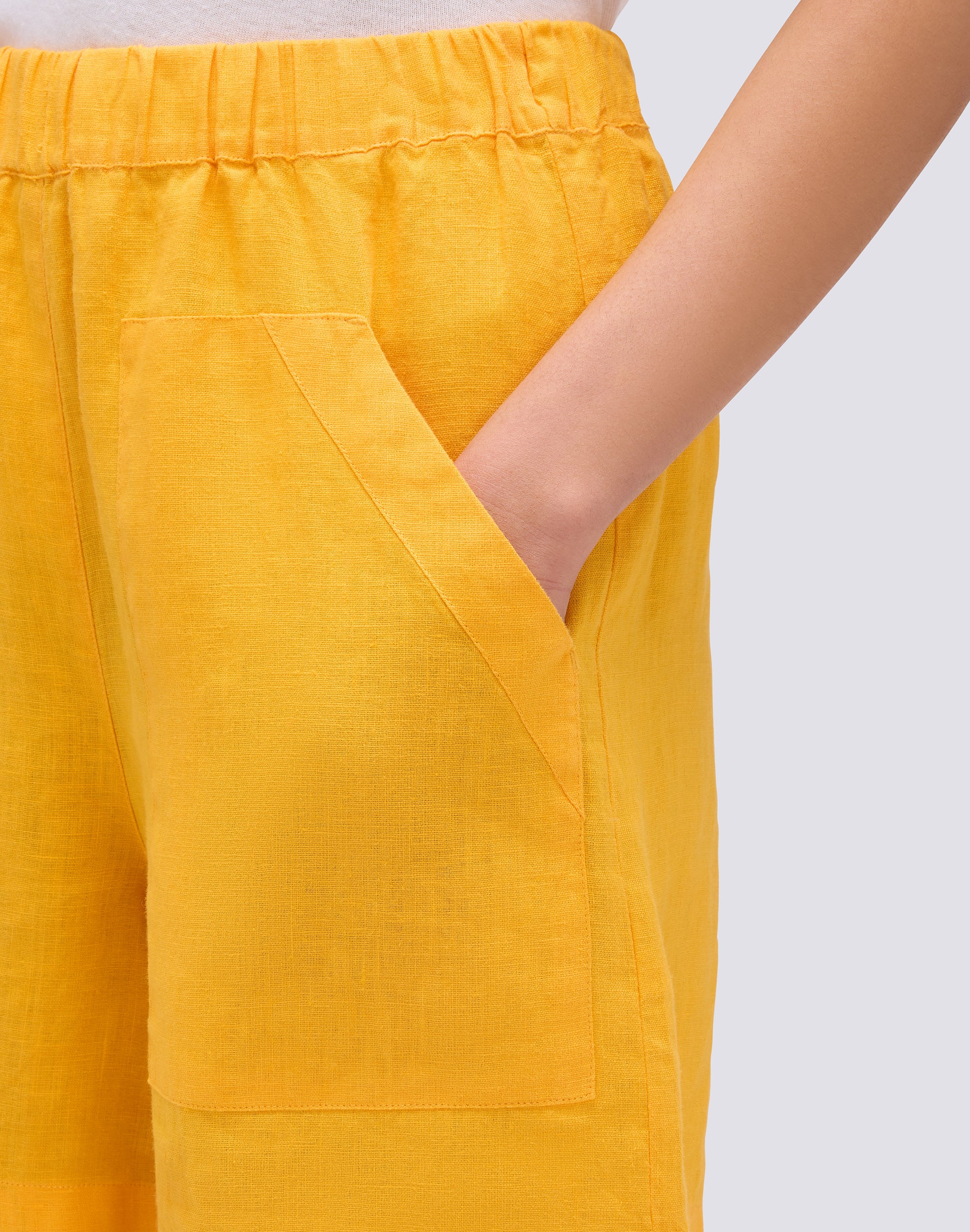 SHORTS IN LINO A VITA ELASTICATA - Image 3