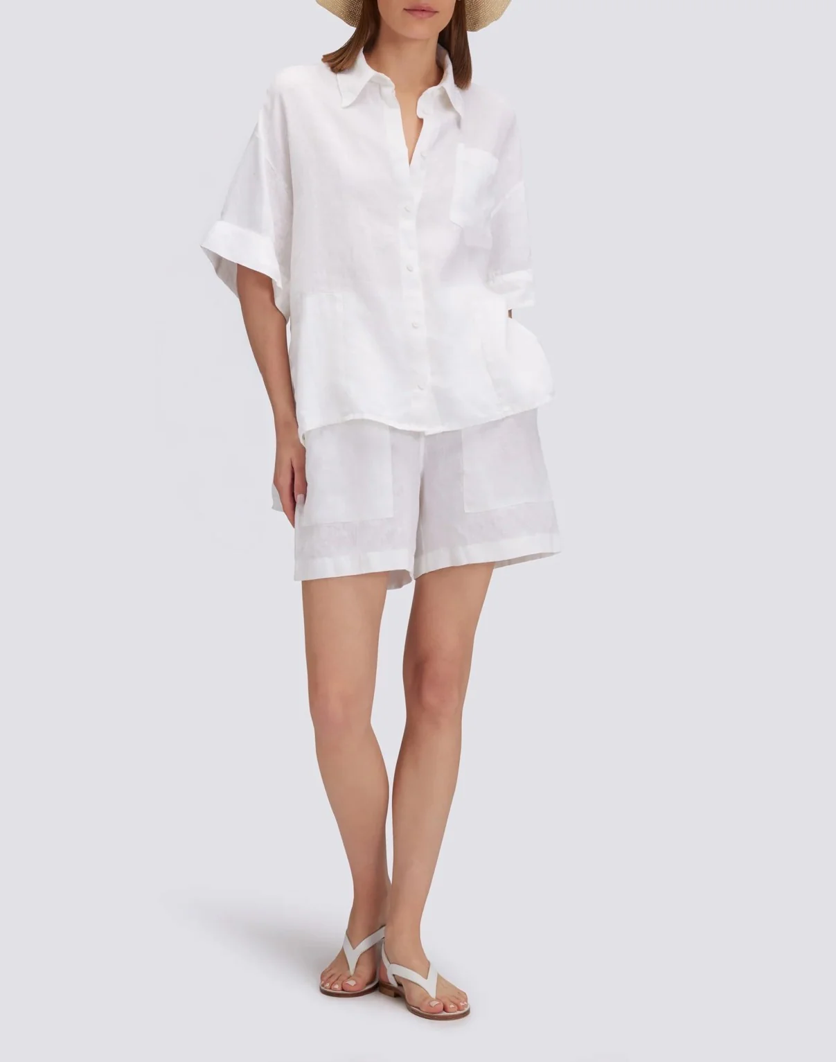 CAMICIA IN LINO IN TINTO CAPO - Image 4