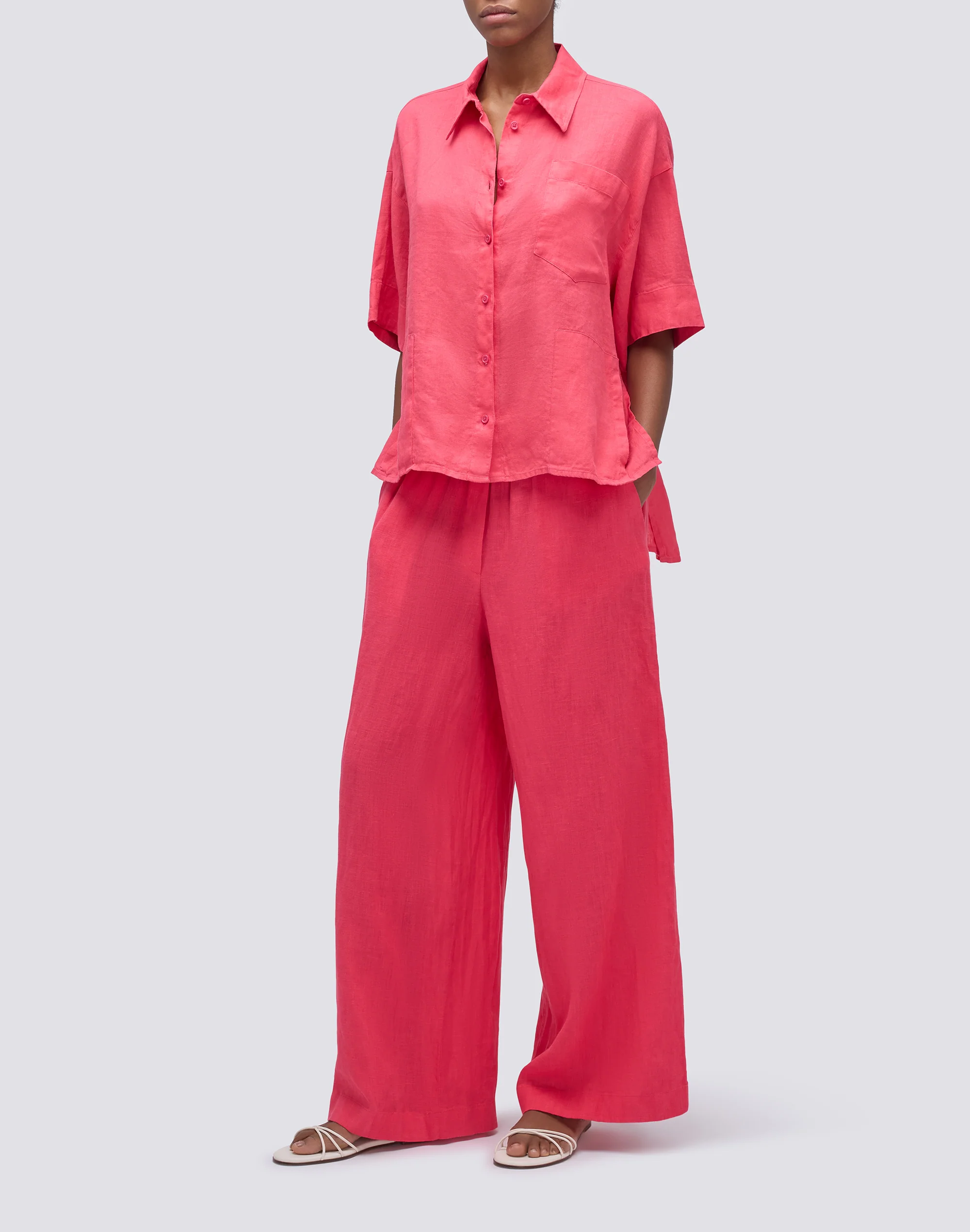 CAMICIA IN LINO IN TINTO CAPO