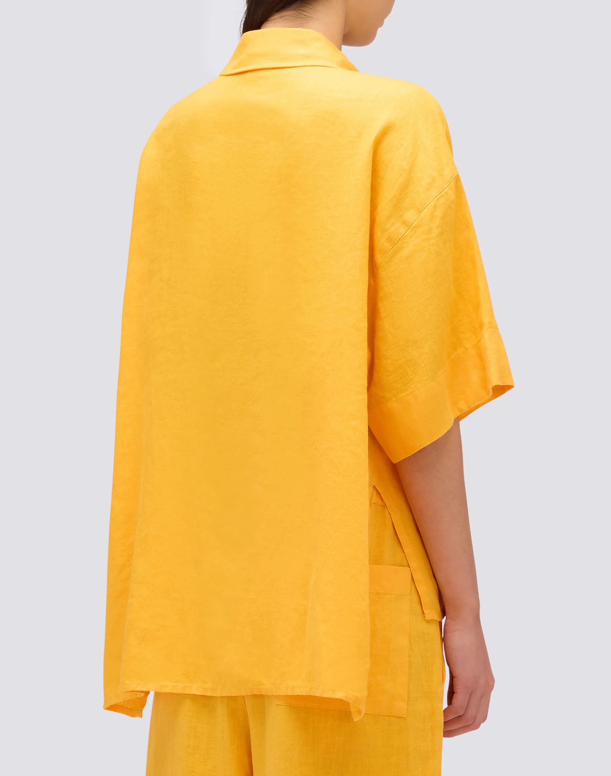 CAMICIA IN LINO IN TINTO CAPO - Image 3