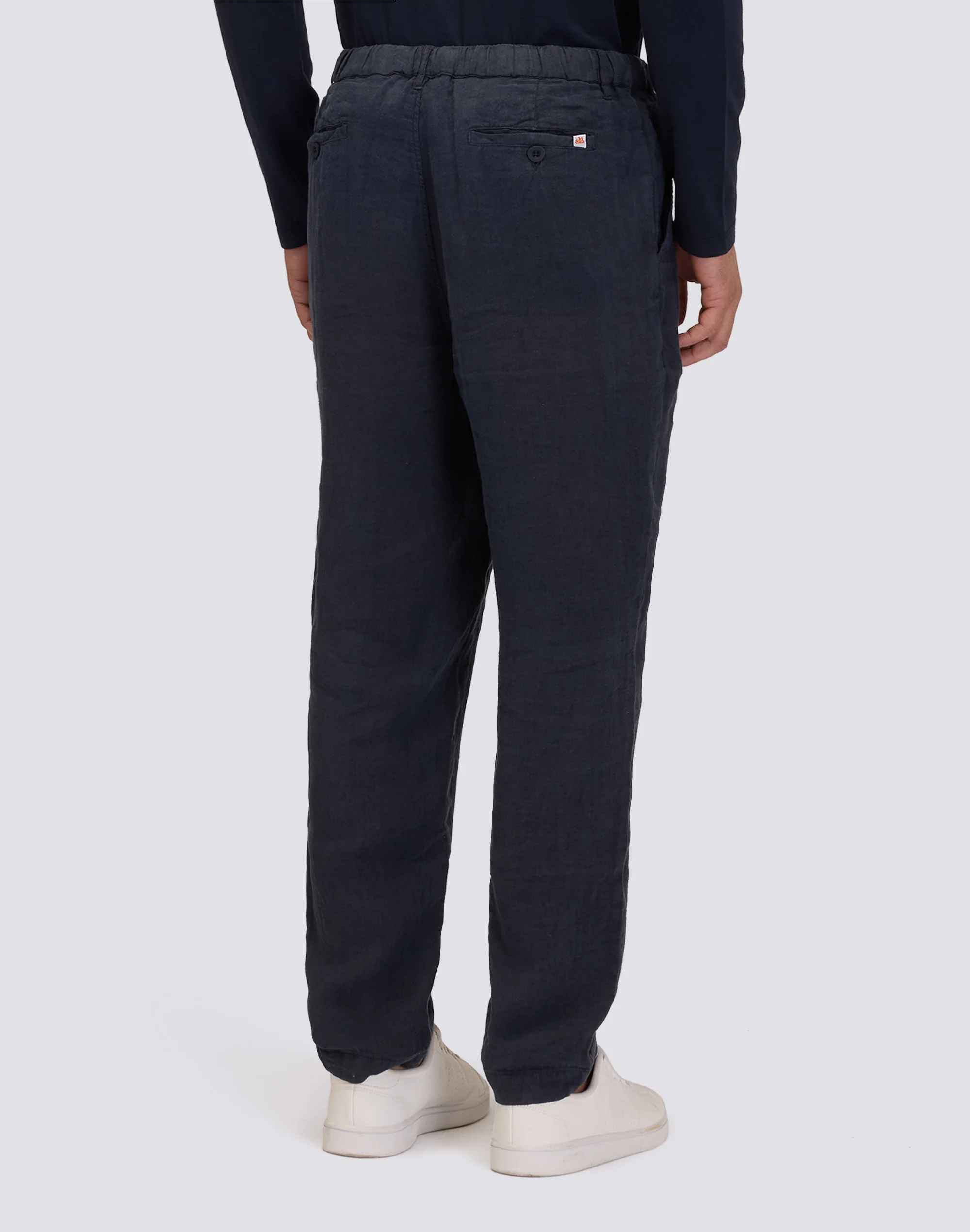 PANTALONI SEMI ELASTICIZZATI IN LINO - Image 2