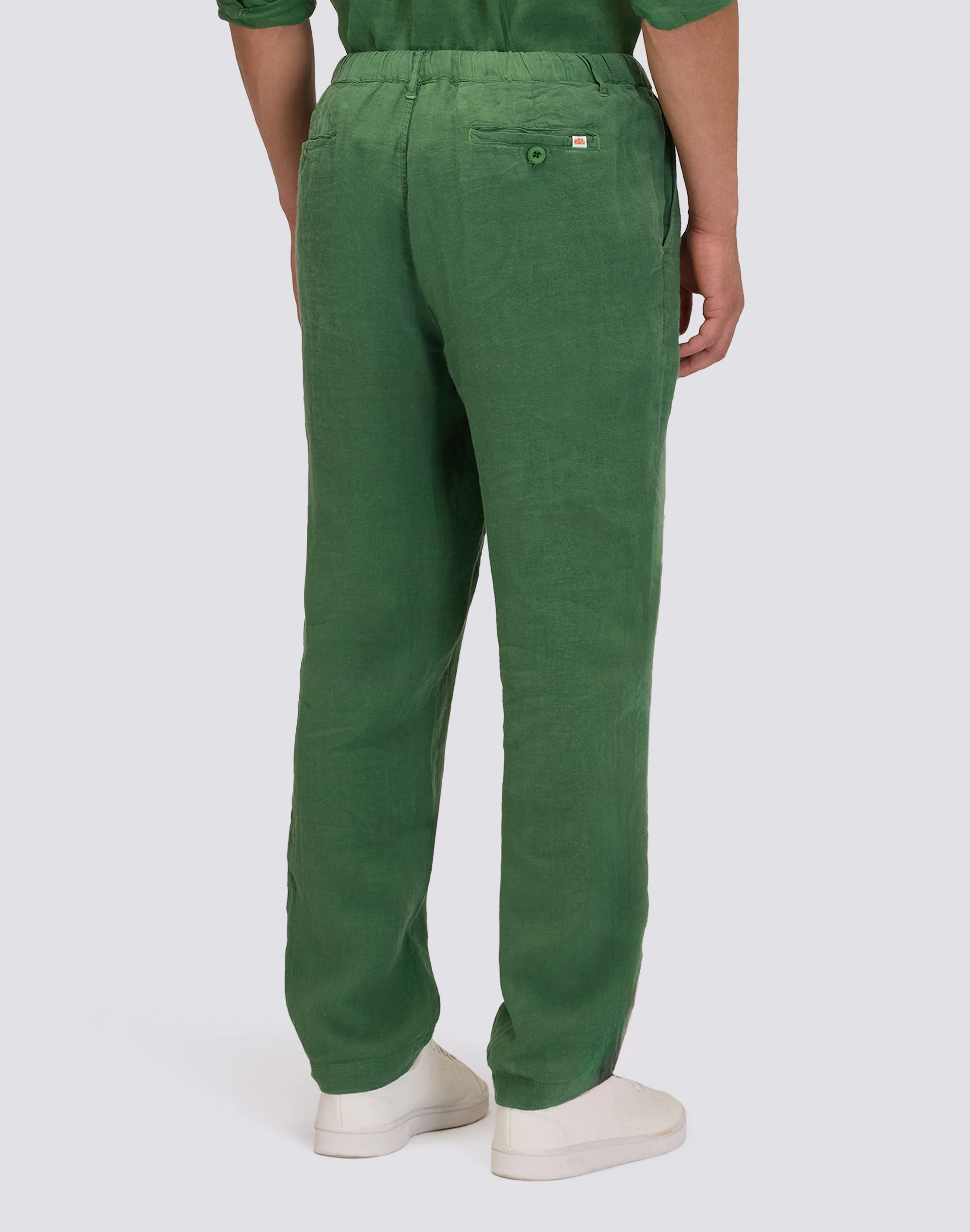 PANTALONI SEMI ELASTICIZZATI IN LINO - Image 2