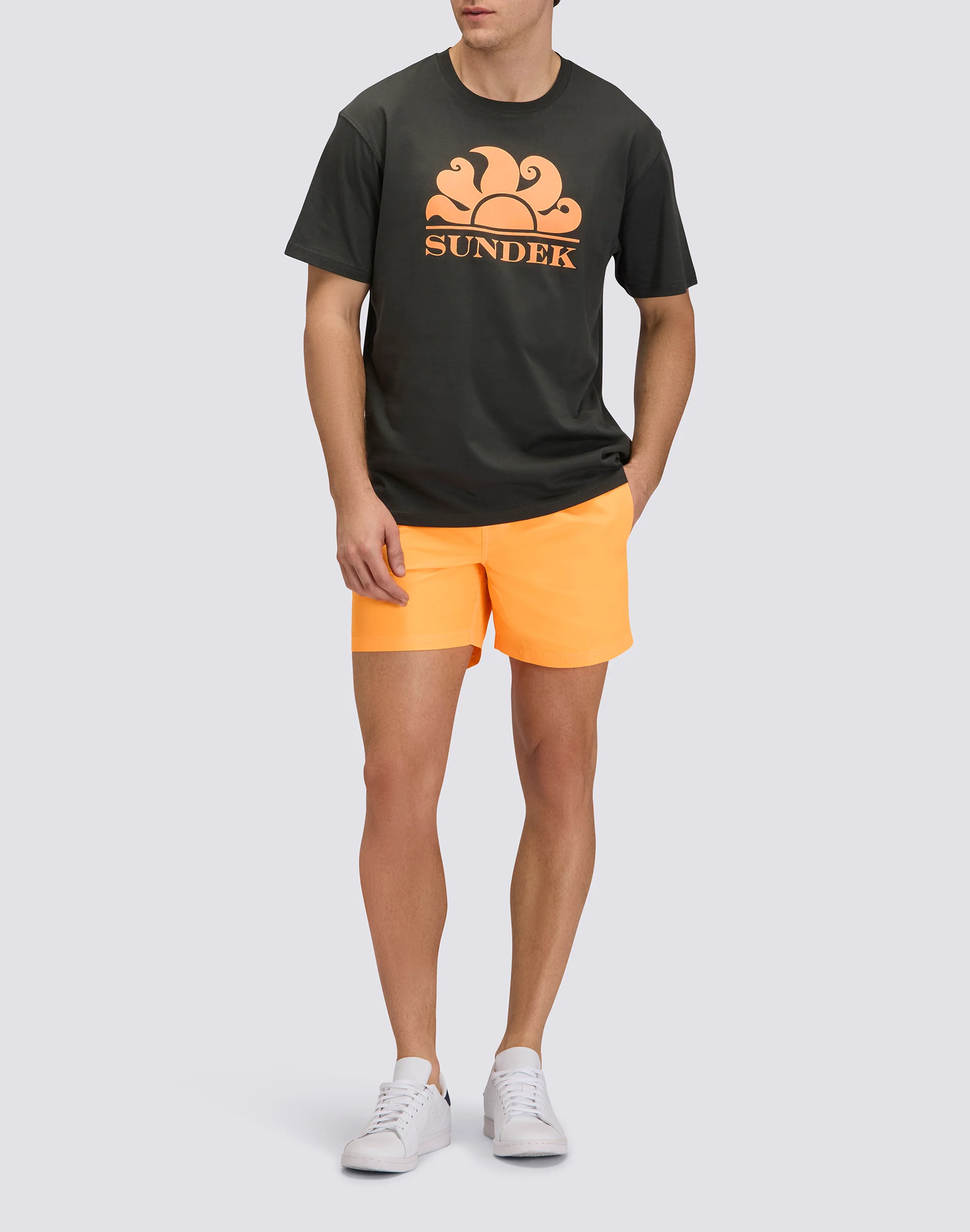 T-SHIRT UOMO A GIROCOLLO CON STAMPA LOGO - Image 3