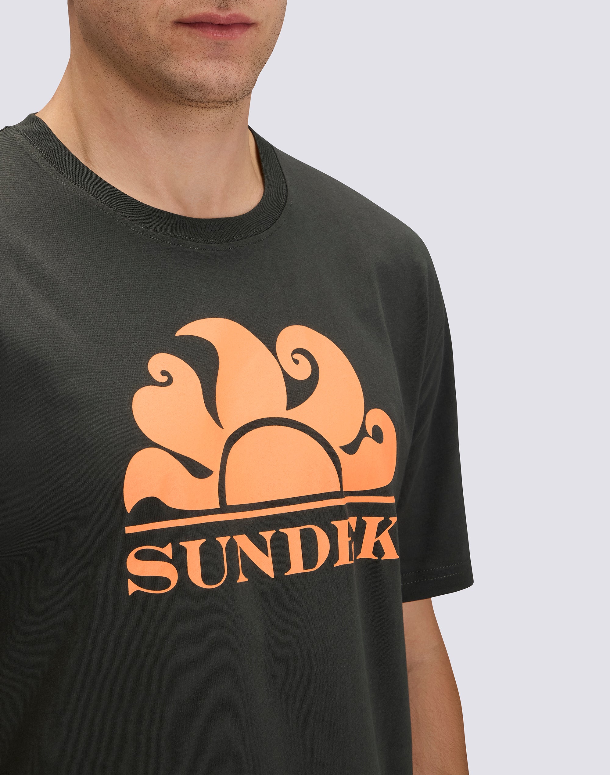 T-SHIRT UOMO A GIROCOLLO CON STAMPA LOGO - Image 4