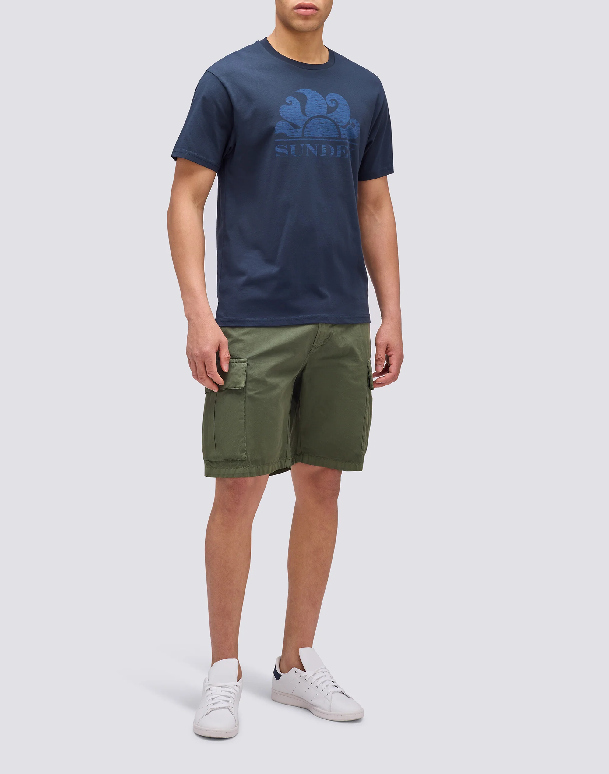 T-SHIRT MANICHE CORTE CON LOGO - Image 3
