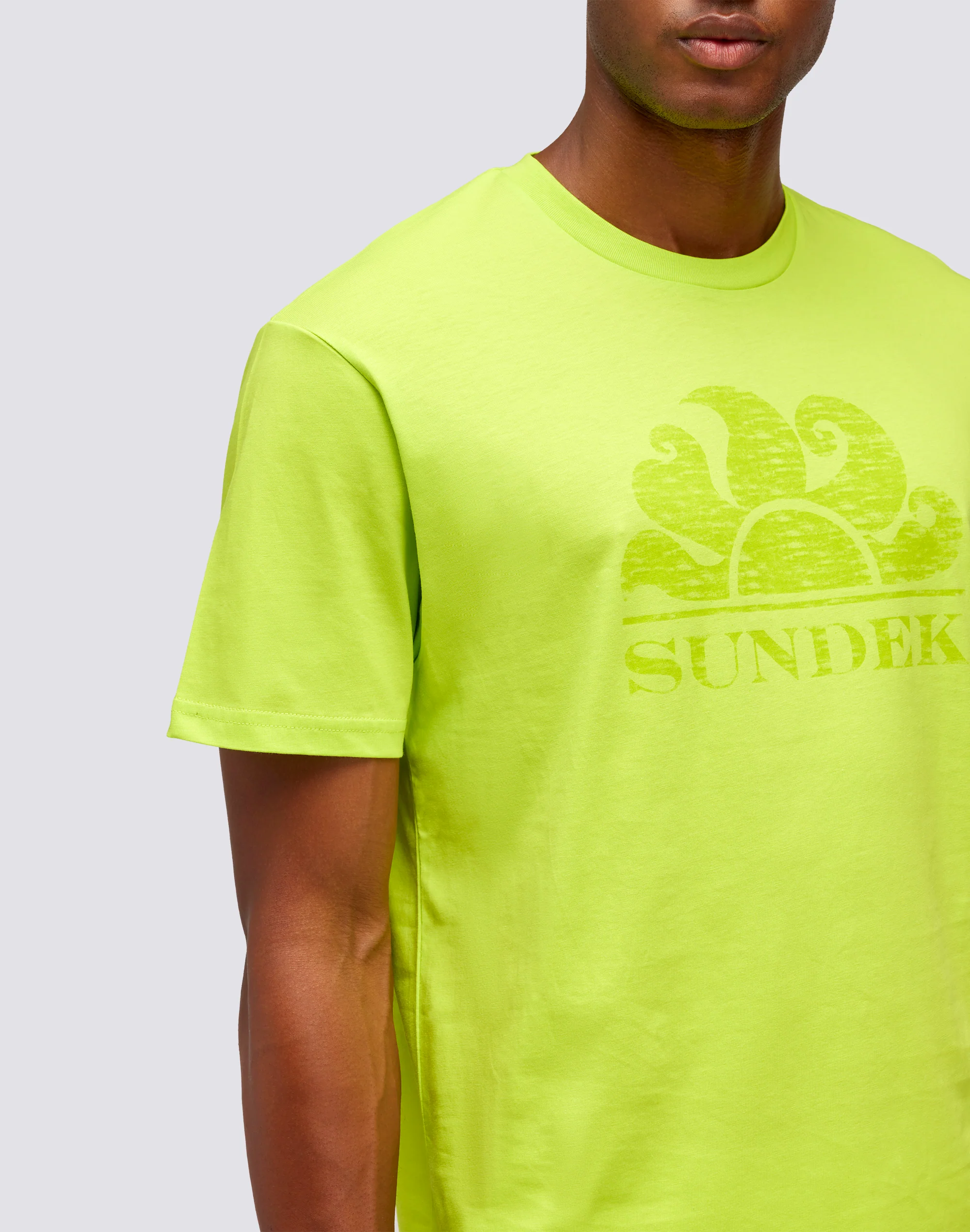 T-SHIRT UOMO A MANICHE CORTE CON LOGO - Image 3