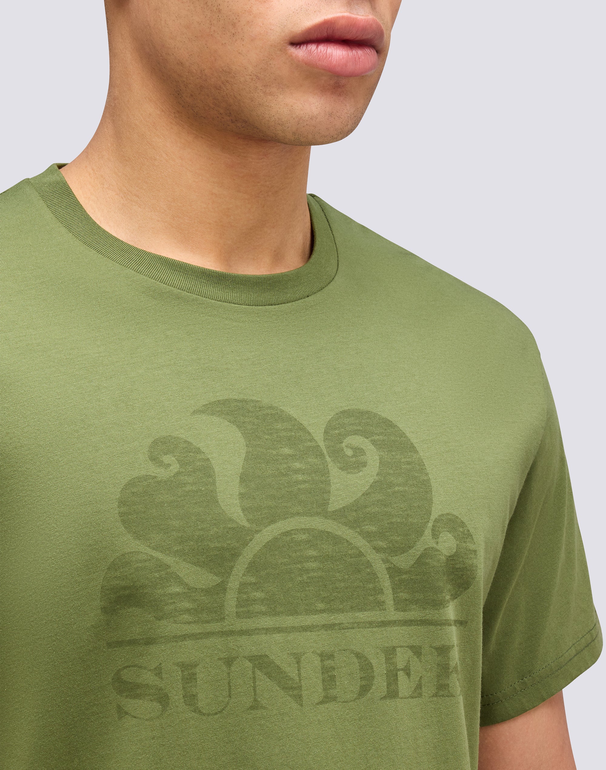 T-SHIRT MANICHE CORTE CON LOGO - Image 4