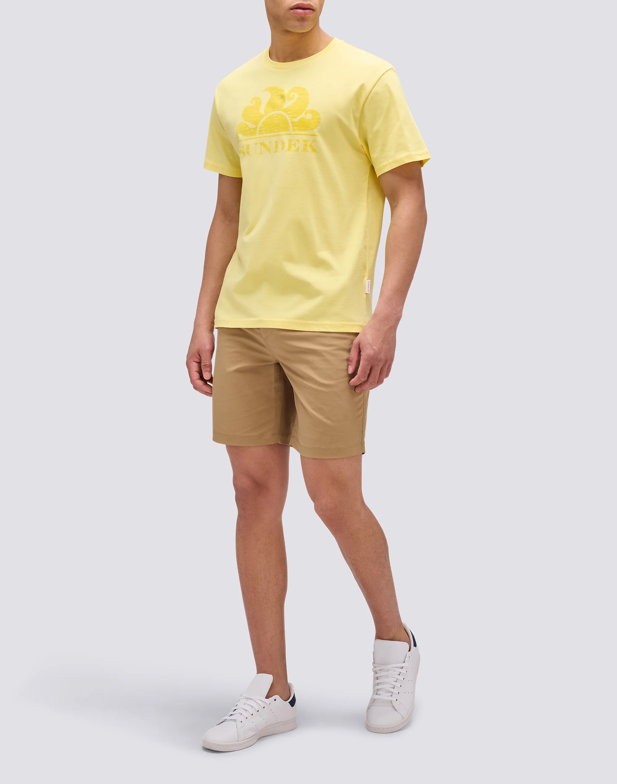 T-SHIRT MANICHE CORTE CON LOGO - Image 3