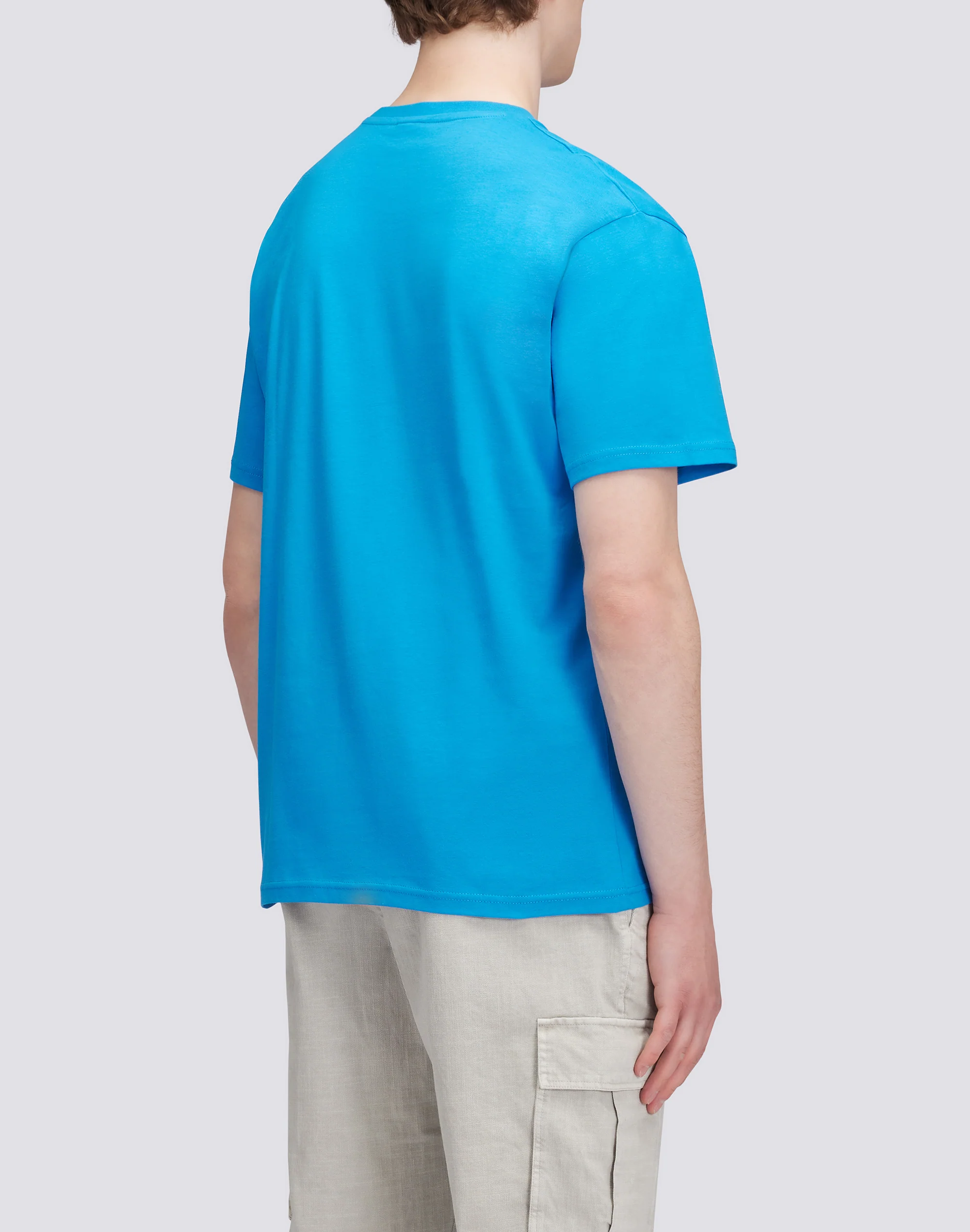 T-SHIRT MANICHE CORTE CON LOGO - Image 3