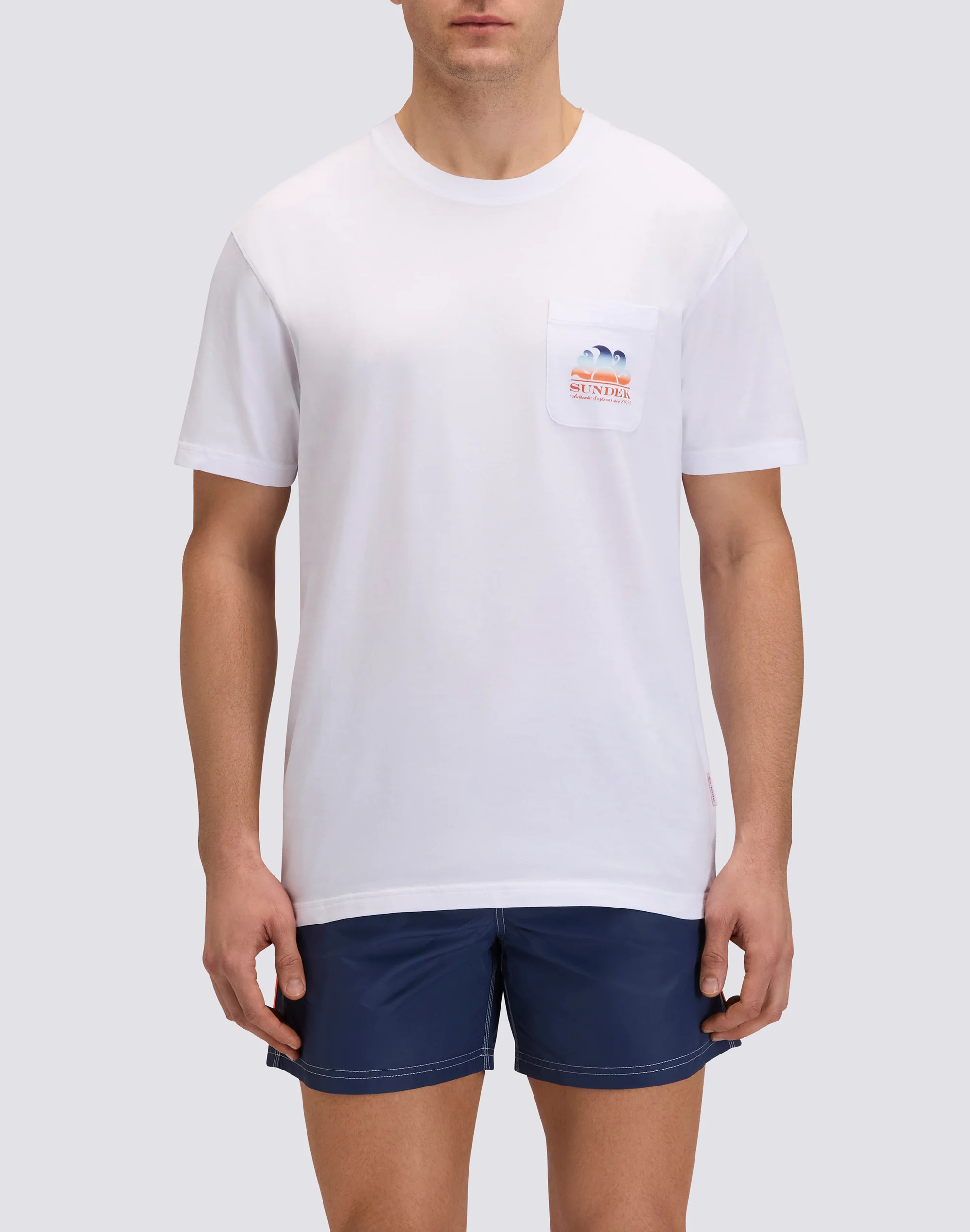 T-SHIRT UOMO NEW HERBERT A GIROCOLLO CON MAXI-LOGO - Image 2