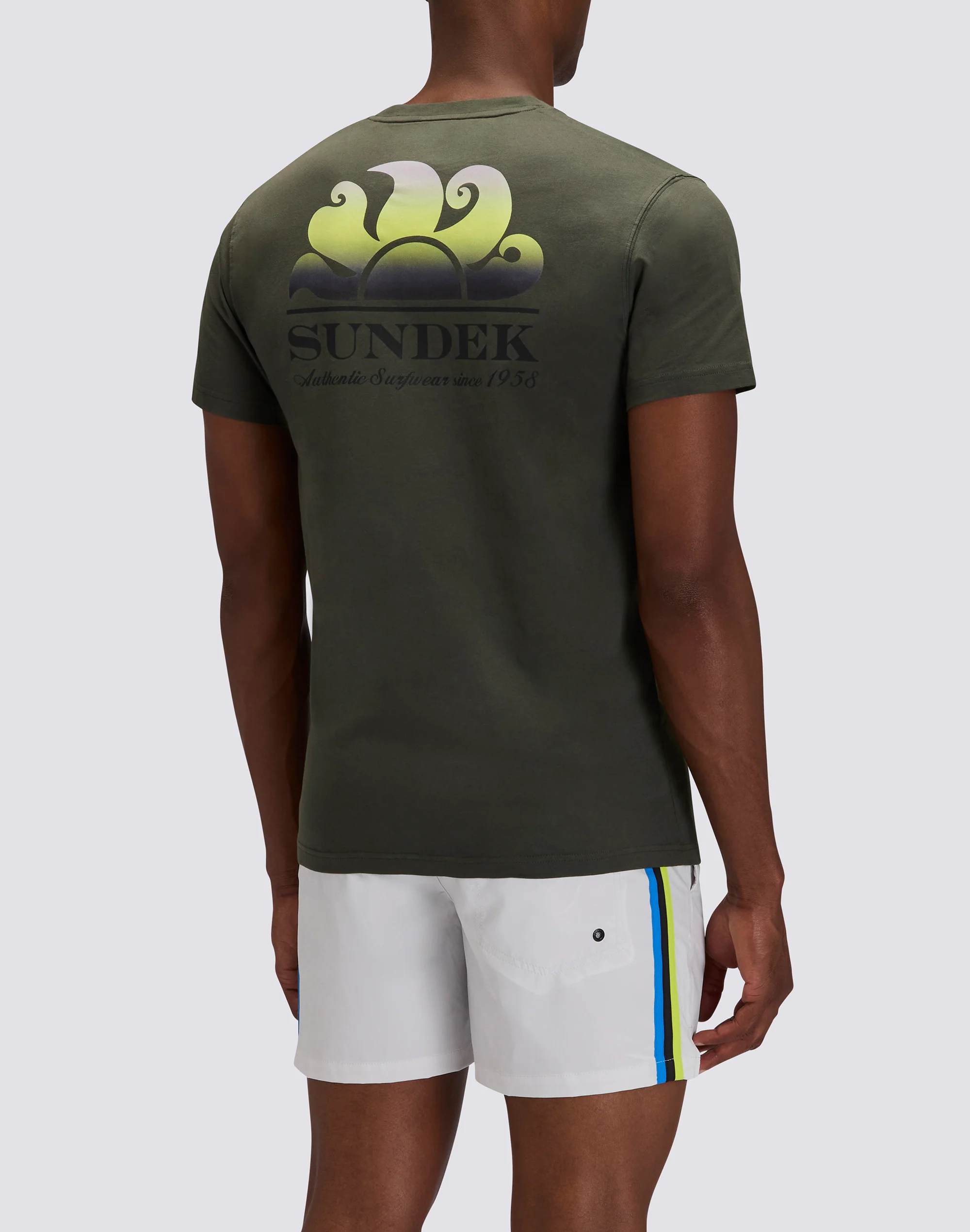 T-SHIRT UOMO NEW HERBERT A GIROCOLLO CON MAXI-LOGO